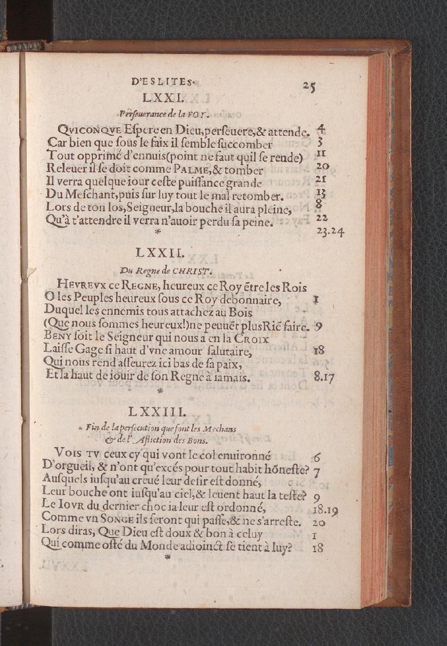 1577 - Jean de Laon - Trésor des 150 psaumes de David - Genève