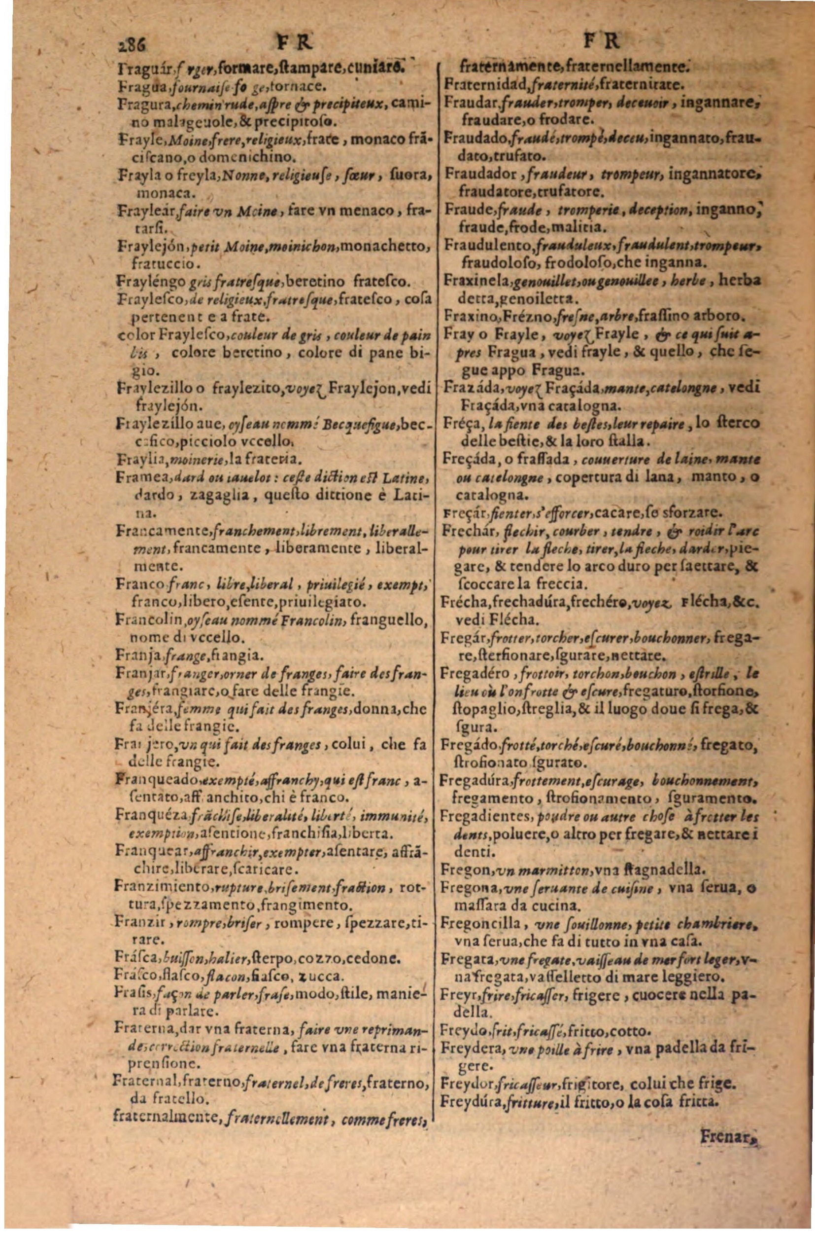 1606 - Samuel Crespin - Thresor des trois langues, francoise, italiene et espagnolle - BSB Munich