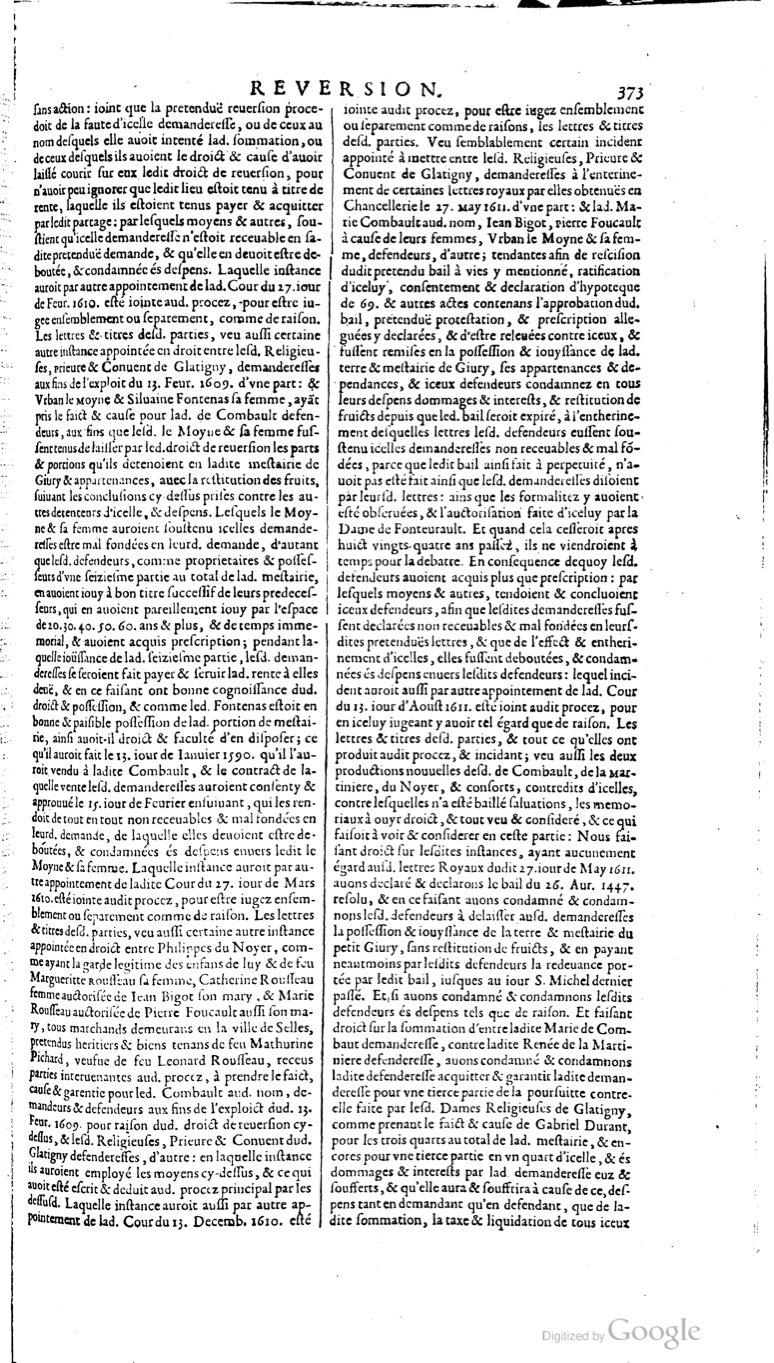 1629 - Veuve Nicolas Buon - Trésor du droit français (21754 T. 3) - BM Lyon 1629 - Veuve Nicolas Buon - Trésor du droit français (21754 T. 3) - BM Lyon