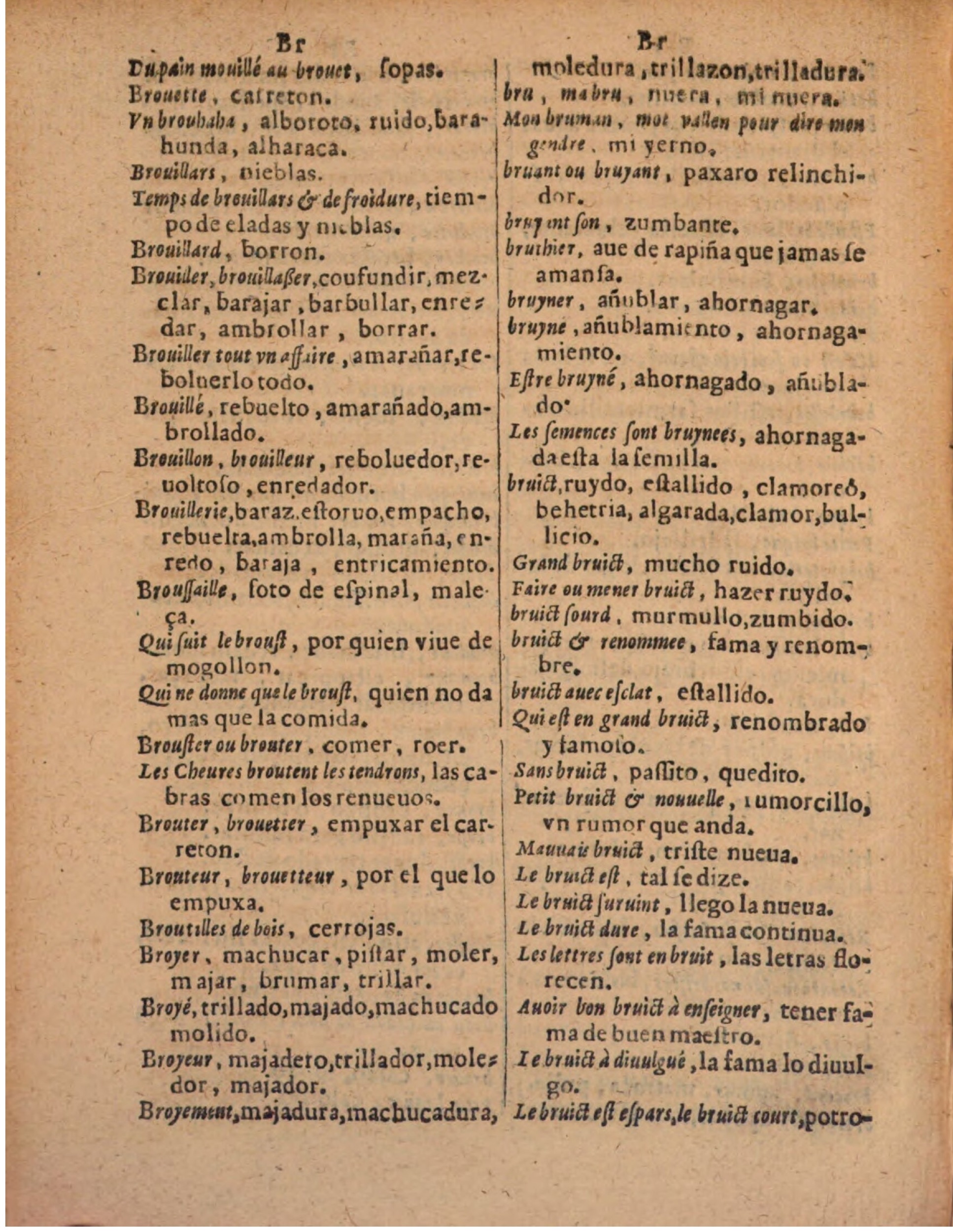 1624 - Hubert Antoine - Trésor des deux langues espagnole et française (Seconde partie) - BSB Munich
