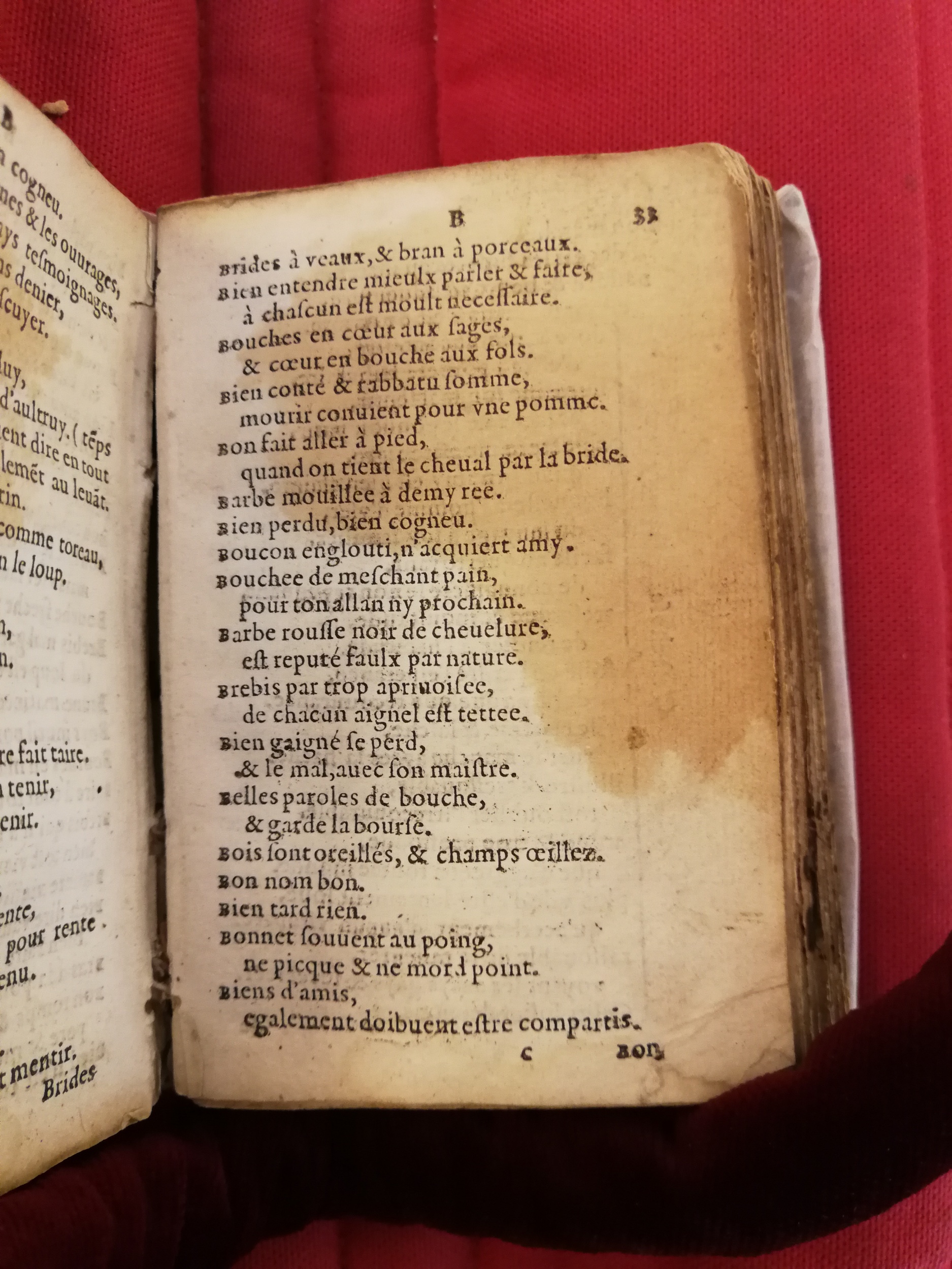 1577 - Jean d’Ogerolles - Trésor de sentences dorées - Bibliothèque Sainte-Geneviève