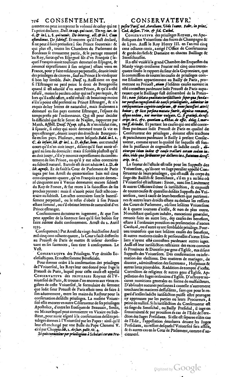 1629 - Veuve Nicolas Buon - Trésor du droit français (29620 T. 1) - BM Lyon