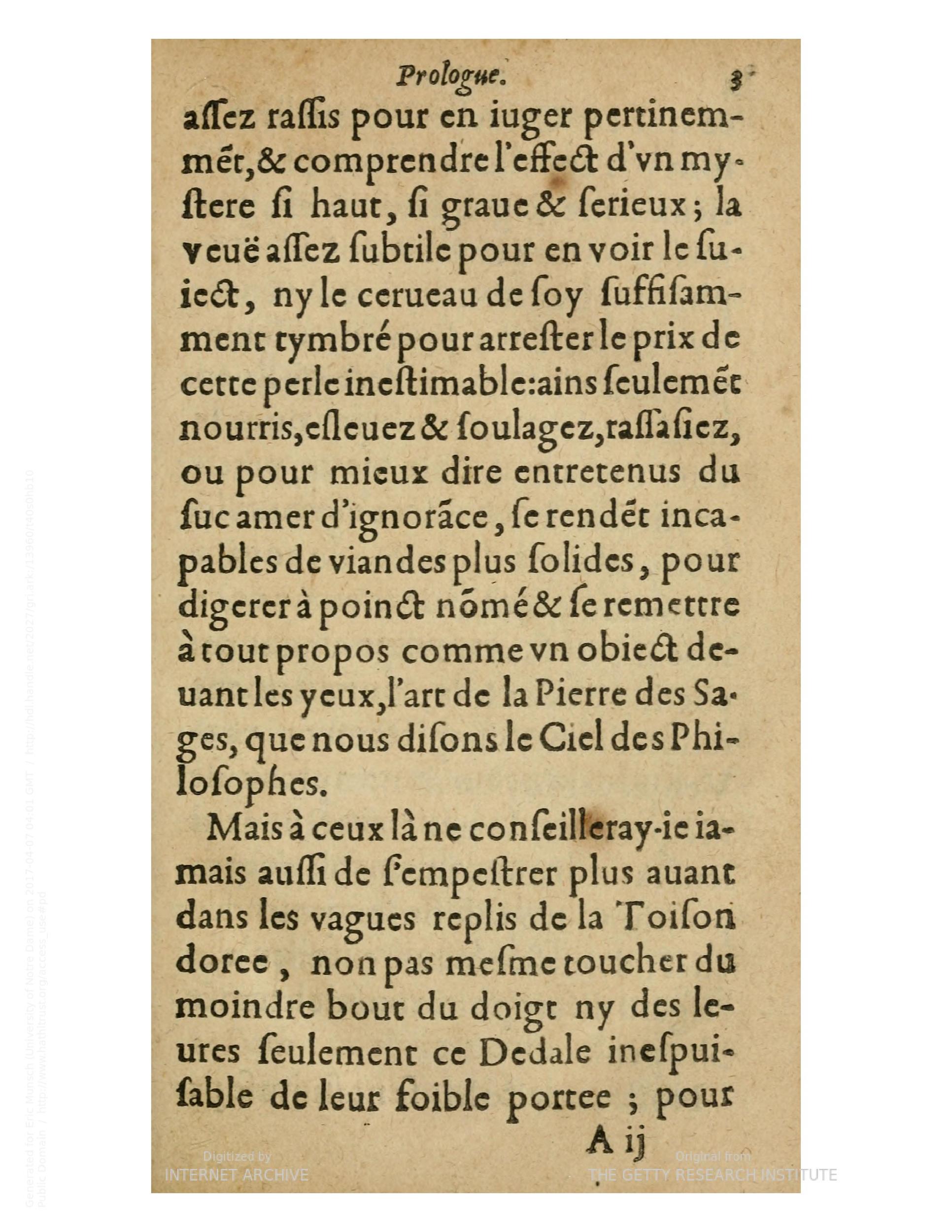 1612 - Charles Sevestre - Toison d’or ou la fleur des trésors - Getty Research Institute