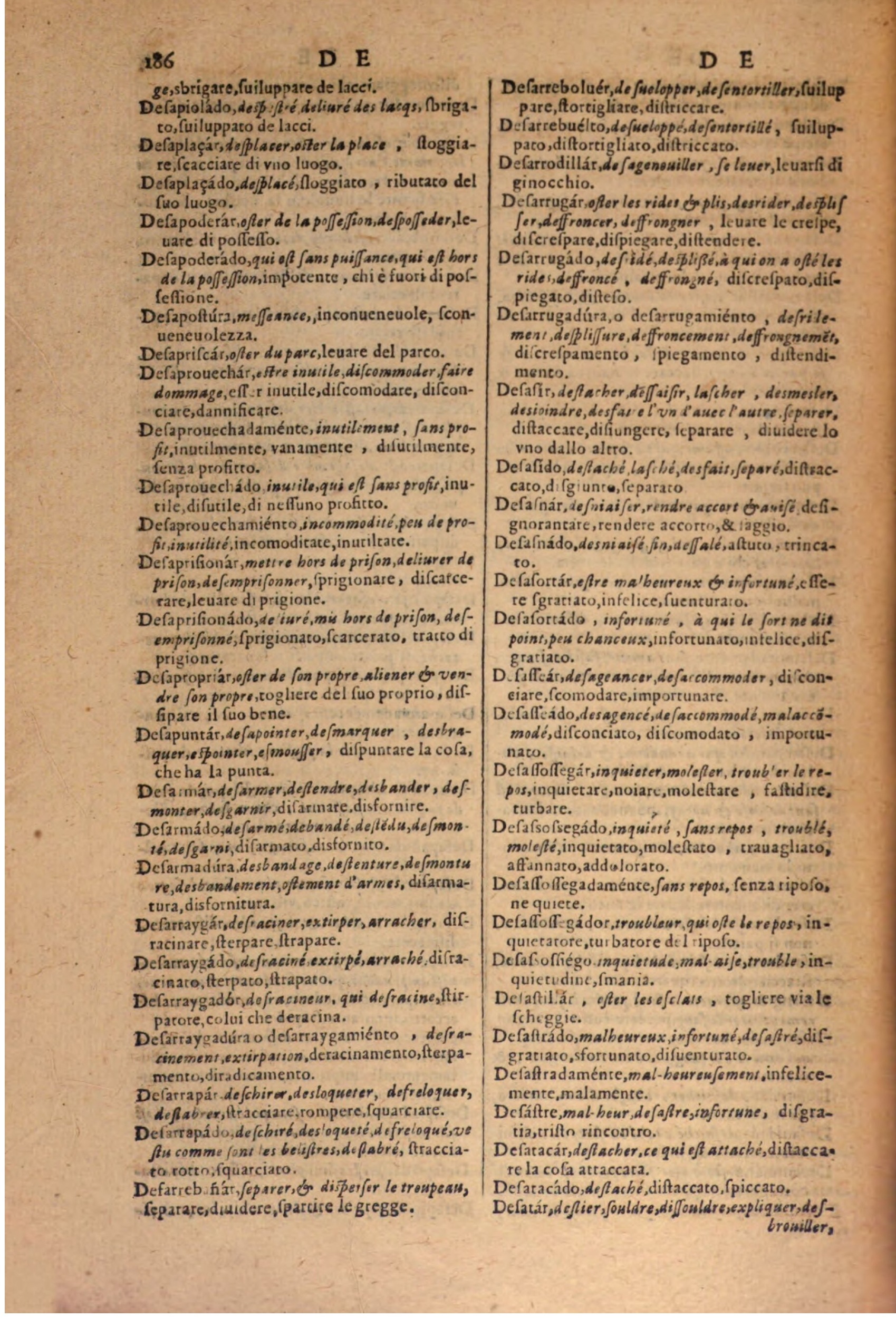 1606 - Samuel Crespin - Thresor des trois langues, francoise, italiene et espagnolle - BSB Munich