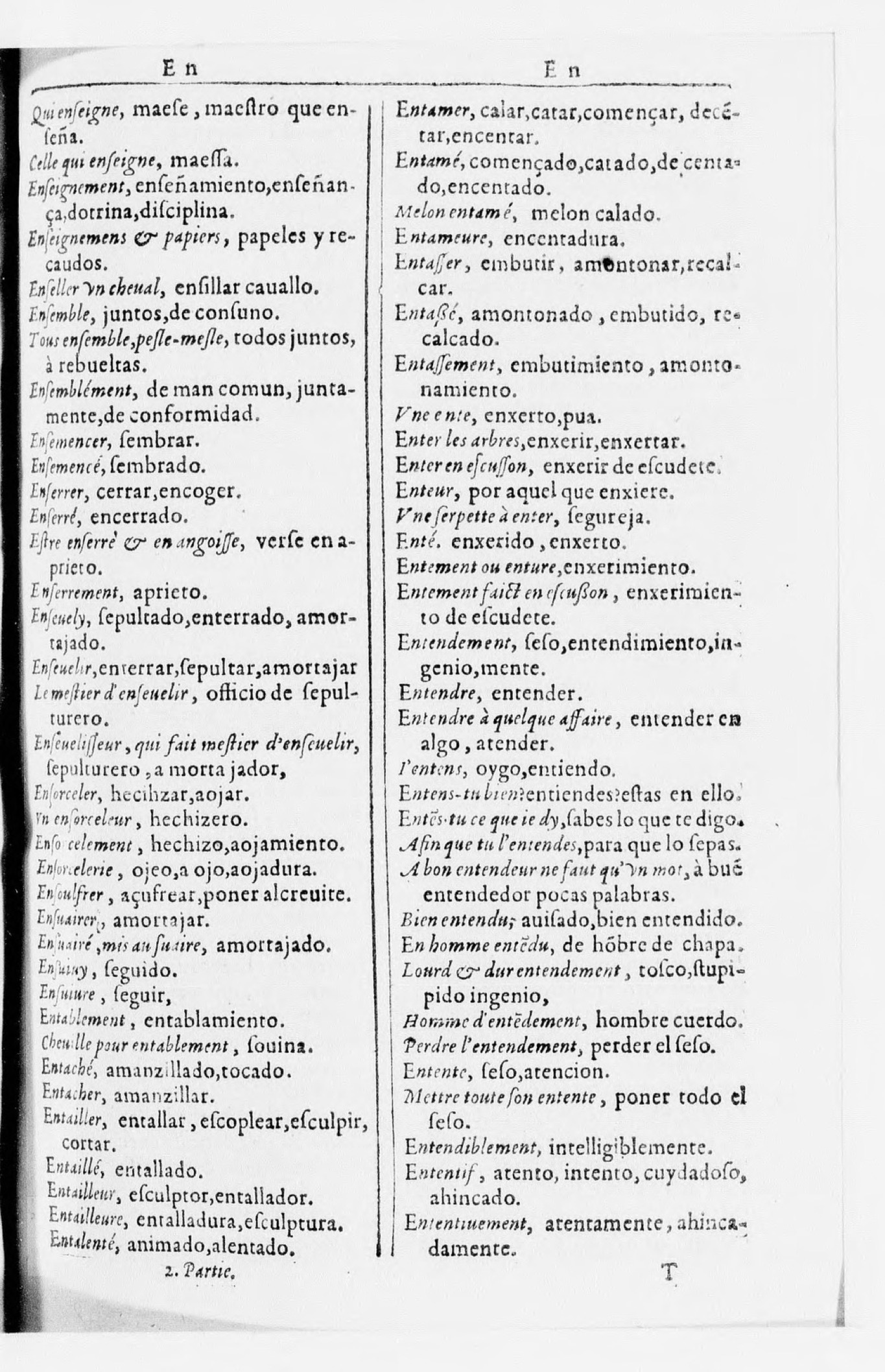 1616 - Veuve Marc Orry - Trésor des deux langues espagnole et française (Seconde partie) - BnF 1616 - Veuve Marc Orry - Trésor des deux langues espagnole et française (Seconde partie) - BnF