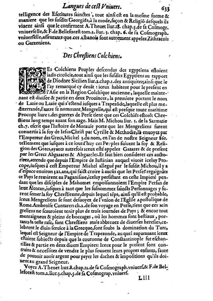 1613 - Matthieu Berjon - Trésor de l’histoire des langues de cet univers - BM Lyon
