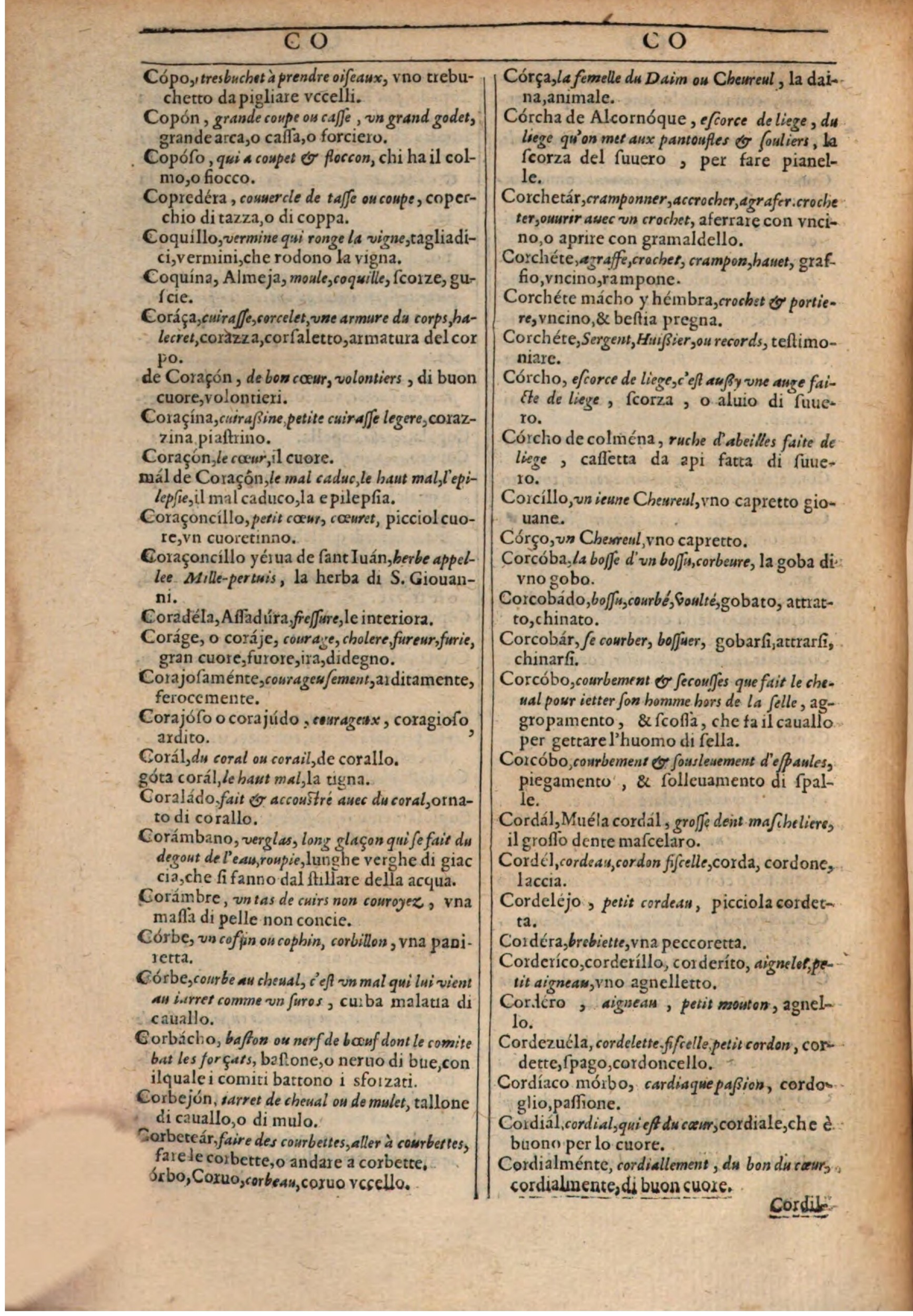 1609 - Philippe Albert et Alexandre Pernet - Trésor des trois langues française, italienne et espagnole (Première partie) - BSB Munich