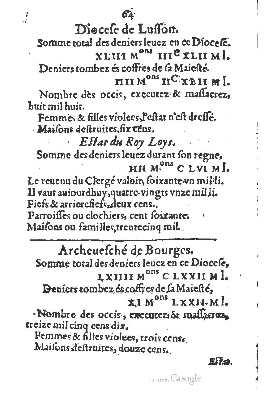 1581 - s.n. - Secret des trésors de France (Livre II) - BSB Munich