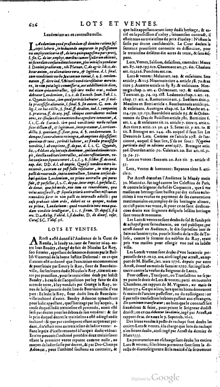 1629 - Veuve Nicolas Buon - Trésor du droit français (21754 T. 2) - BM Lyon