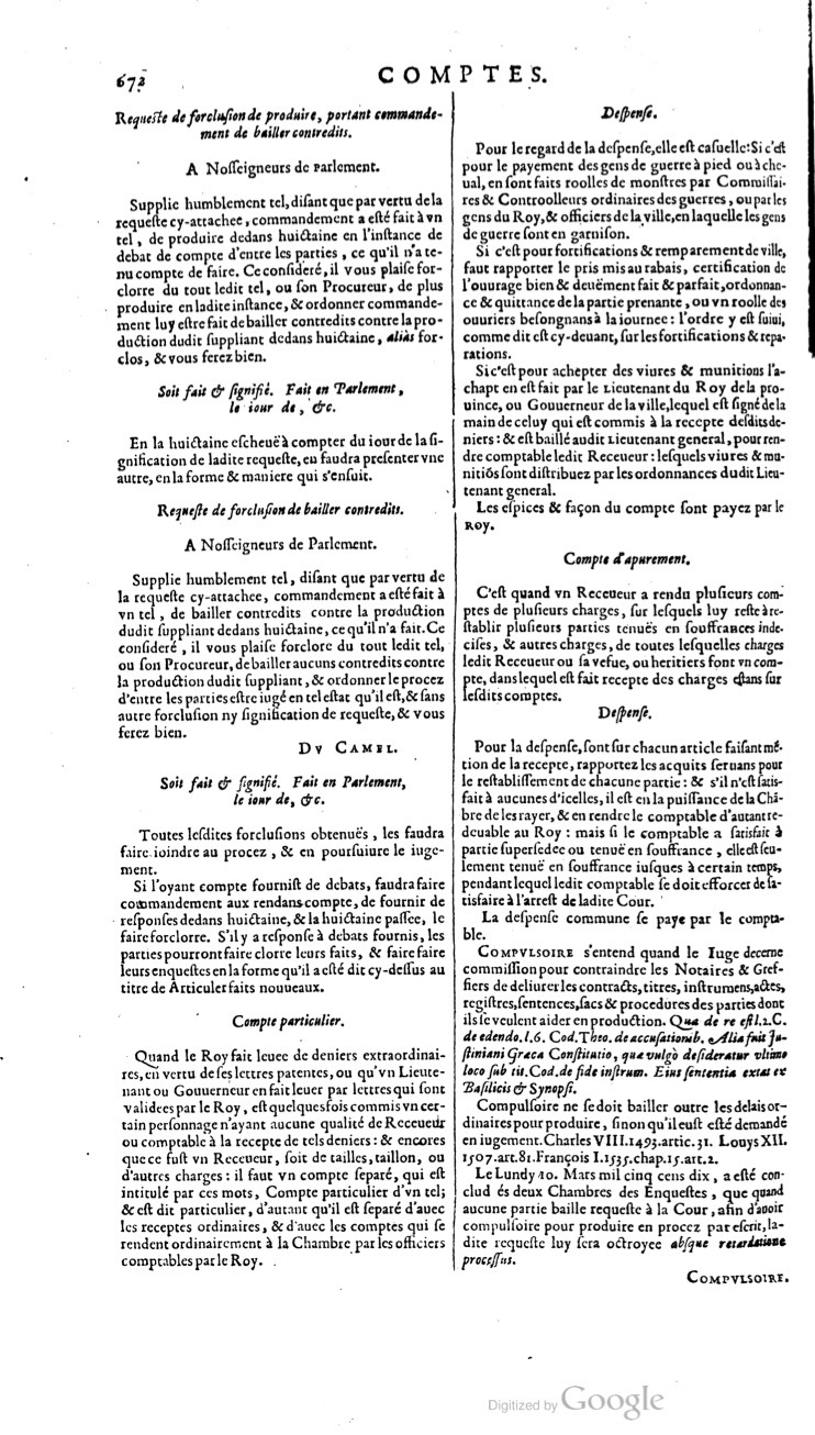 1629 - Veuve Nicolas Buon - Trésor du droit français (21754 T. 1) - BM Lyon