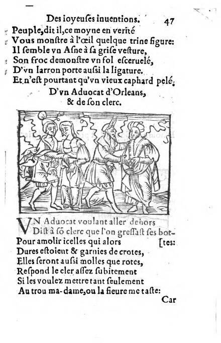 1556c. - Étienne Denise - Trésor des joyeuses inventions du parangon de poésies - ÖNB Vienne