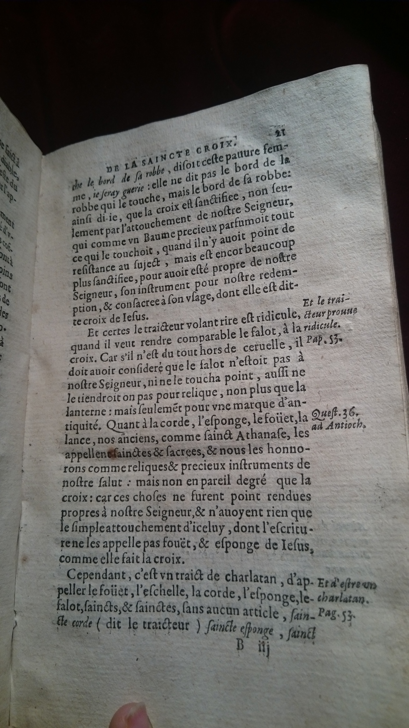 1613 - Claude Rigaud - Panthologie ou Trésor précieux de la sainte croix - BM Amiens