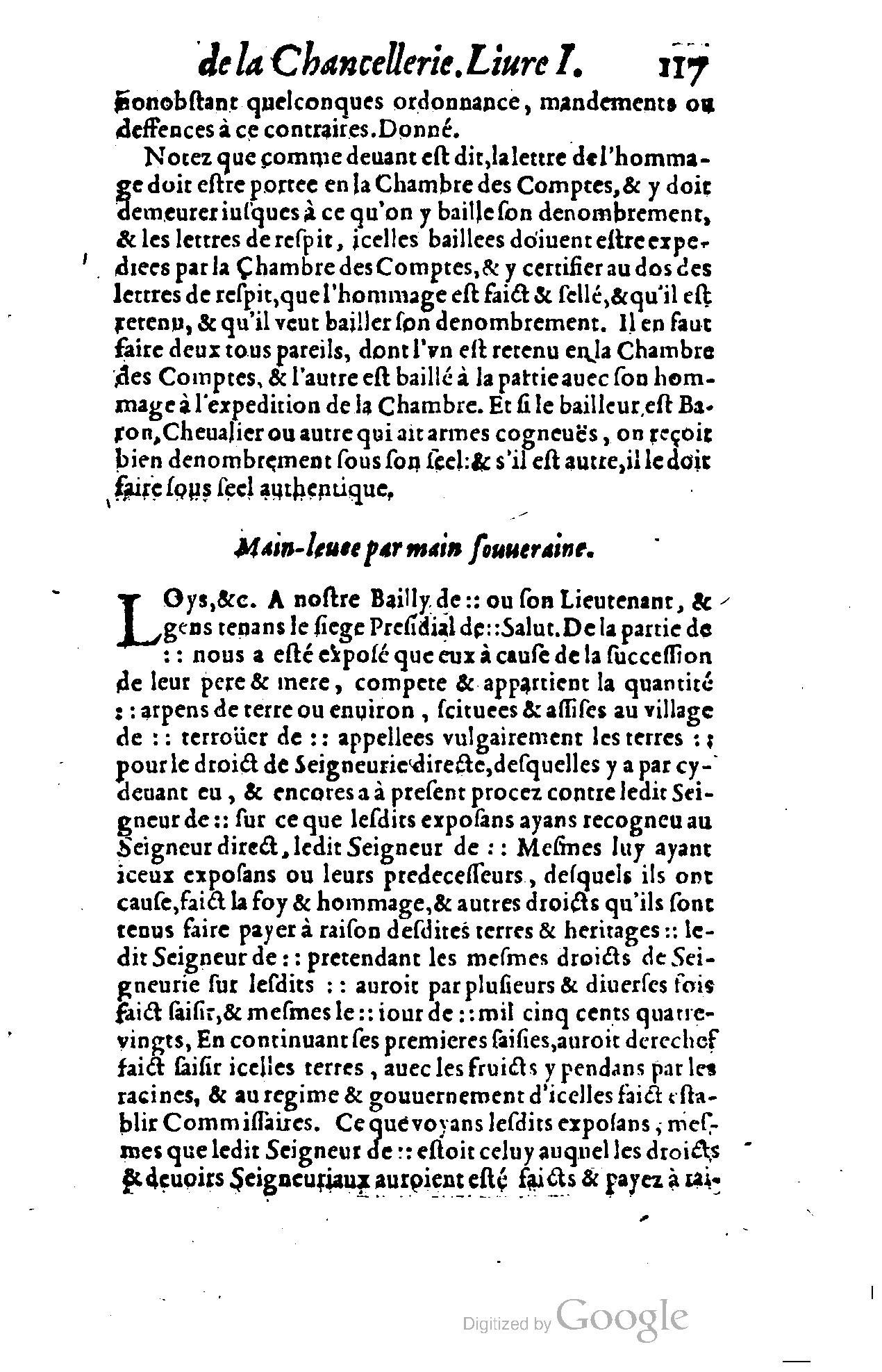 1614 - Jean Richer - Trésor du nouveau style et protocole de la chancellerie de France - BSB Munich
