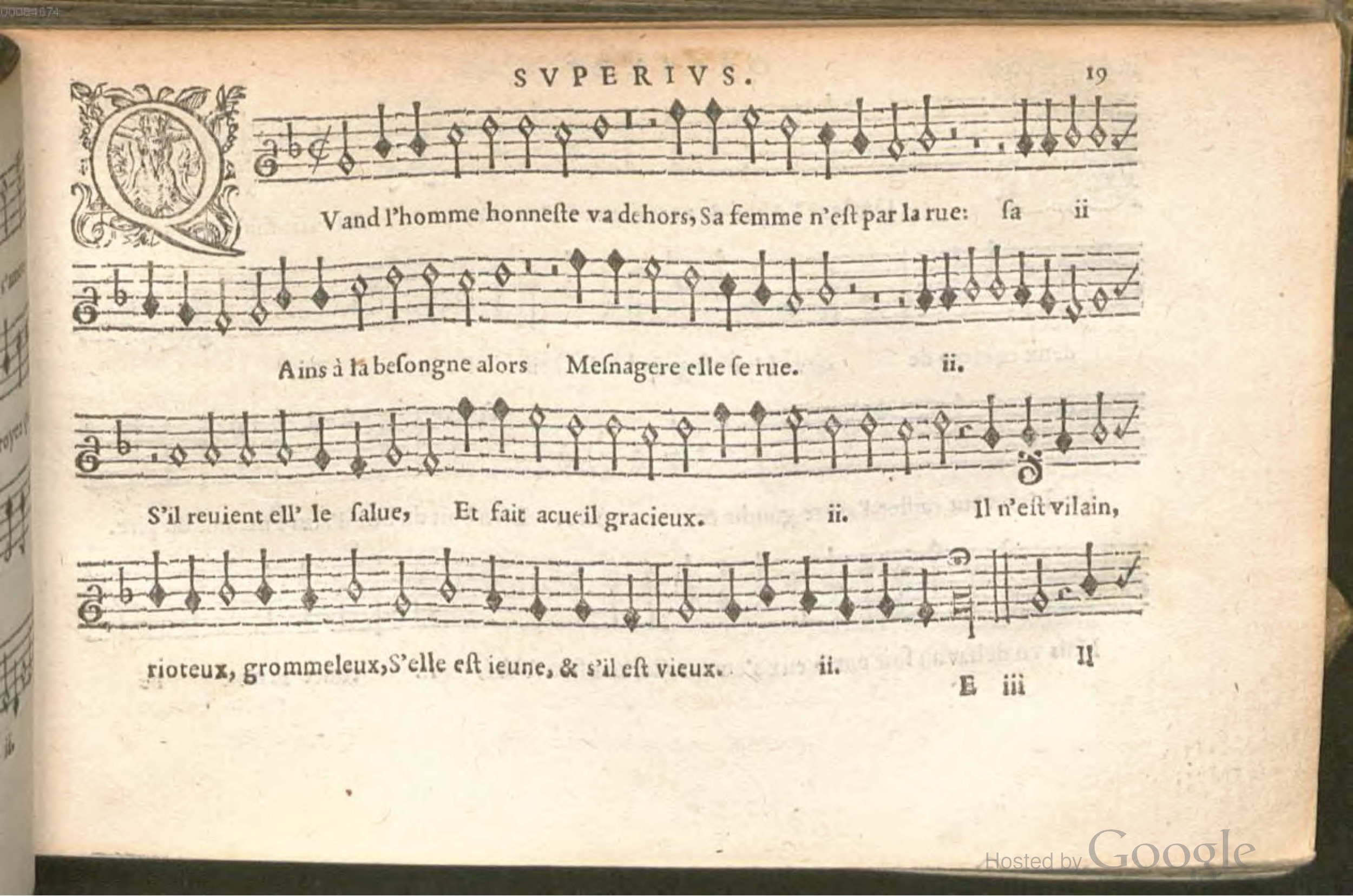 1576 - [Pierre de Saint-André] - Trésor de musique d’Orlande de Lassus Superius - BSB Munich