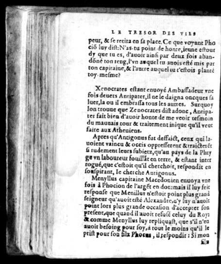 1574 - Benoît Rigaud - Trésor des vies de Plutarque - Avignon