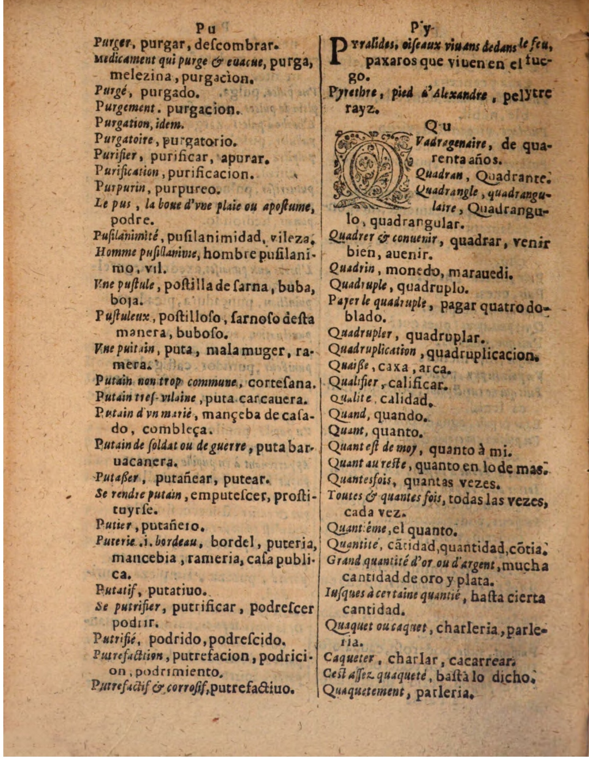 1624 - Hubert Antoine - Trésor des deux langues espagnole et française (Seconde partie) - BSB Munich