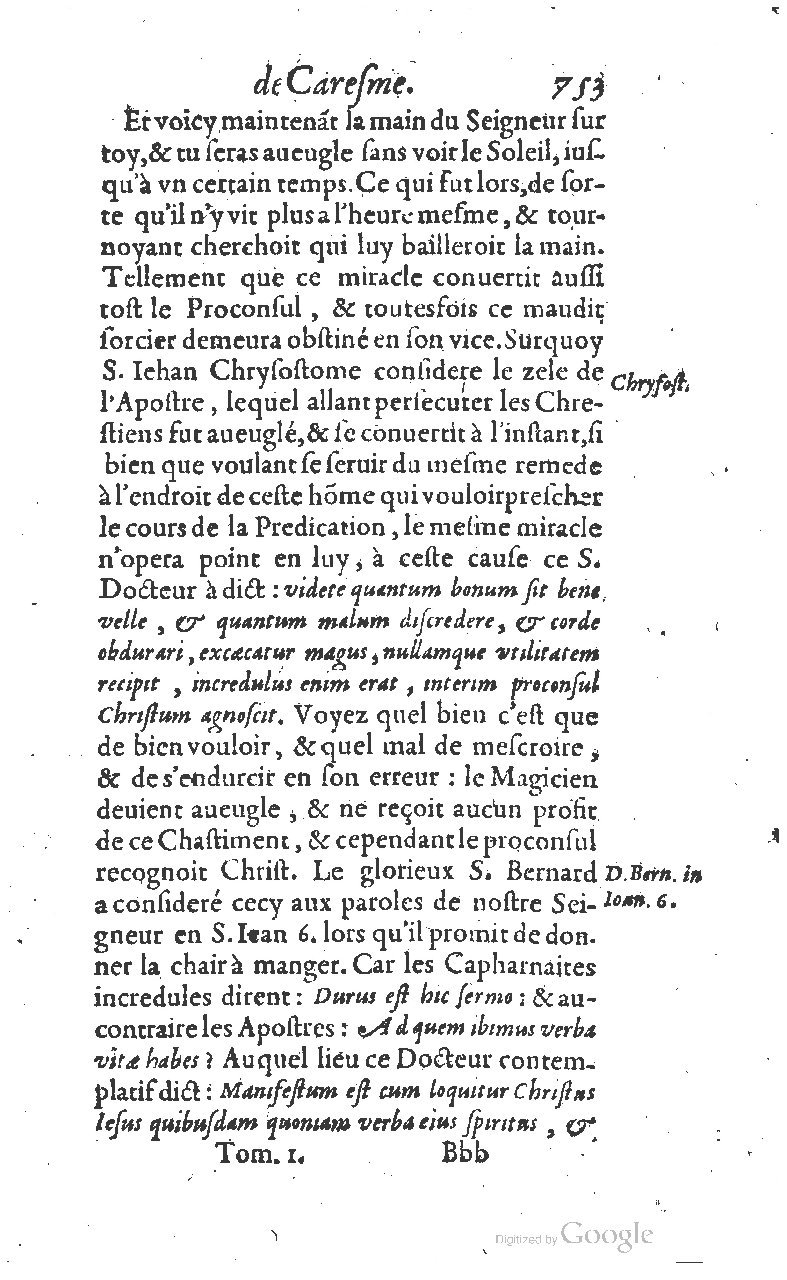 1607 - Nicolas Du Fossé - Trésor quadragésimal - T 01 - BM Lyon