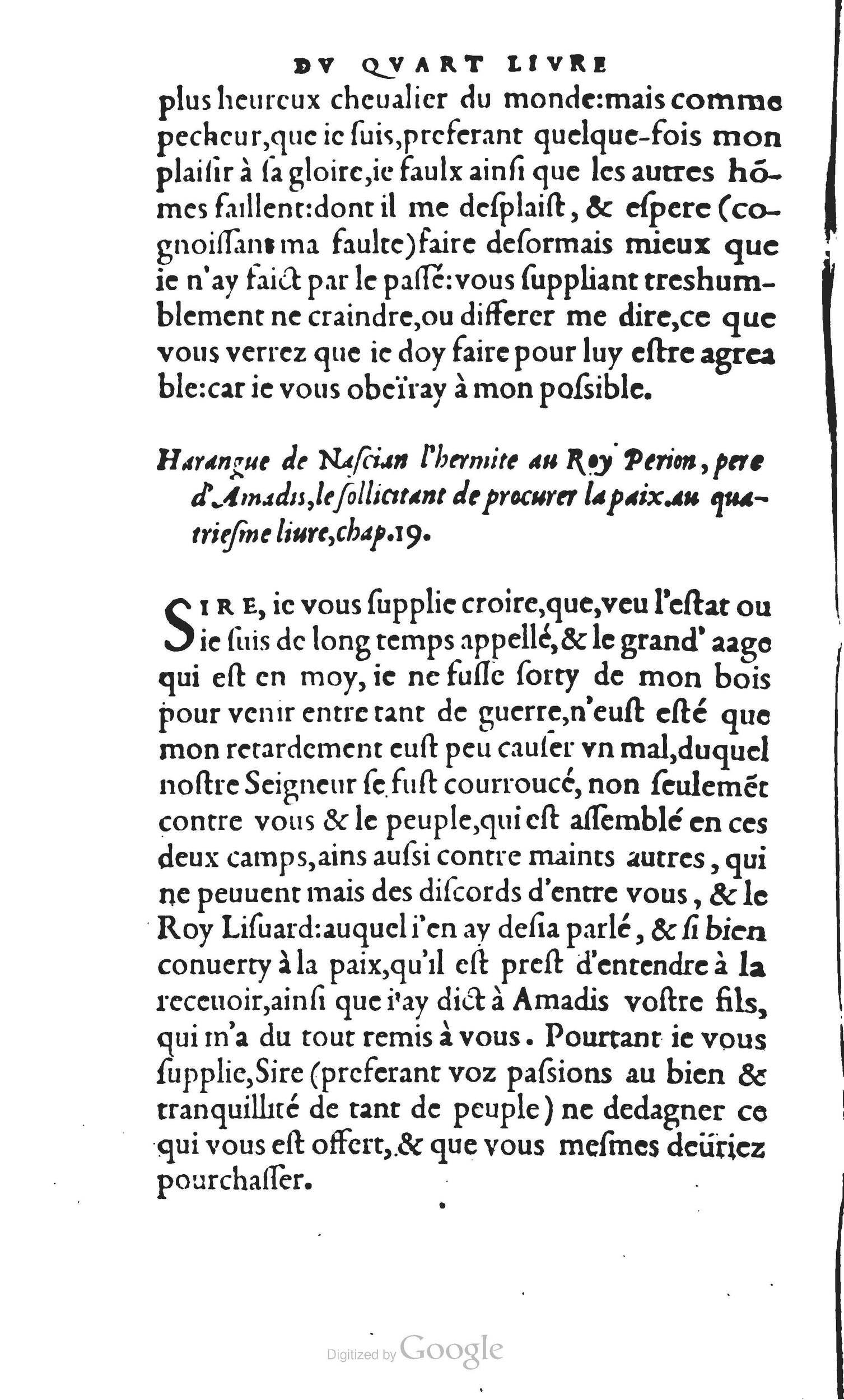 1560 - Vincent Sertenas et Gilles Robinot - Trésor des Amadis - British Library