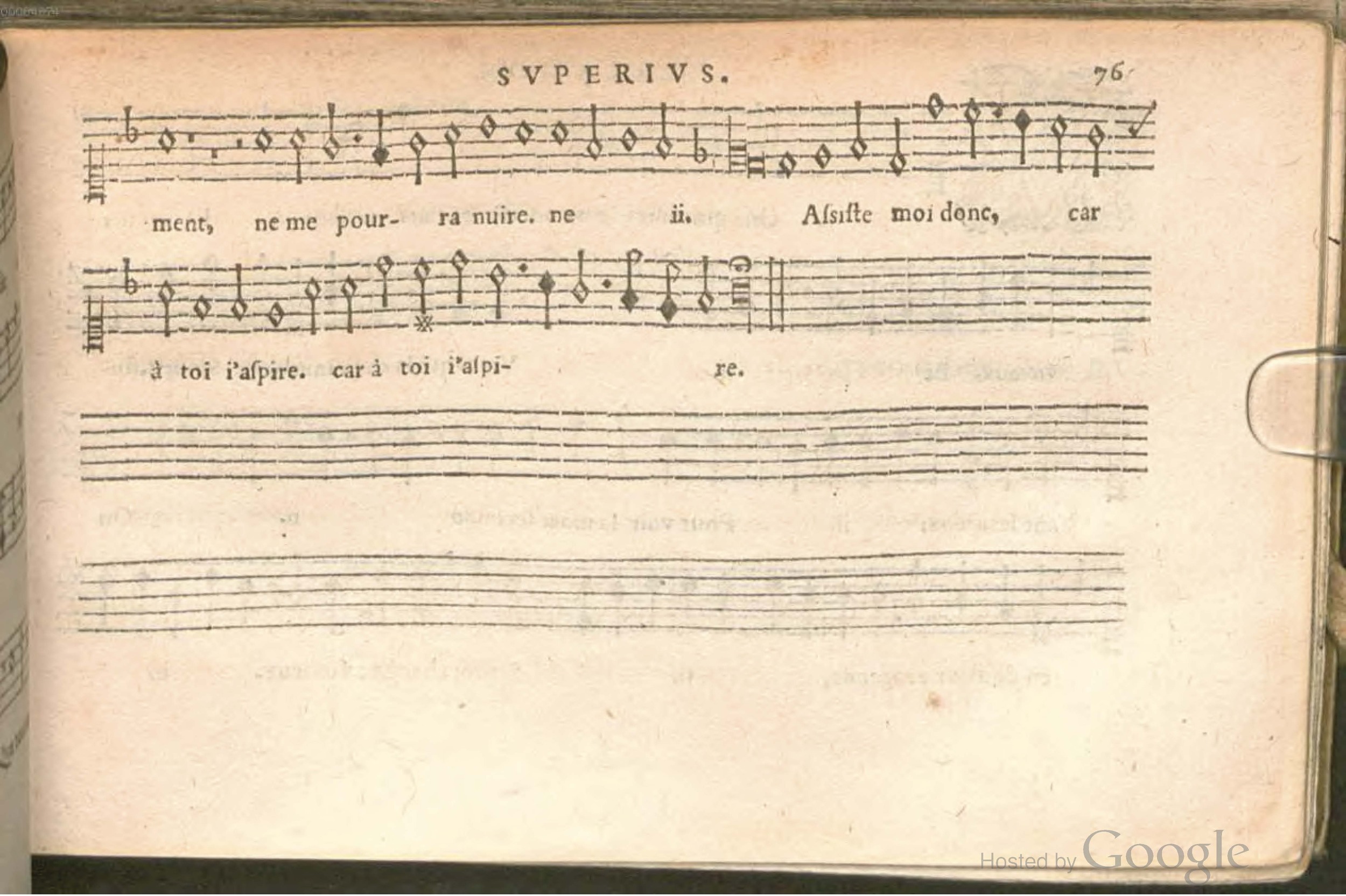 1576 - [Pierre de Saint-André] - Trésor de musique d’Orlande de Lassus Superius - BSB Munich