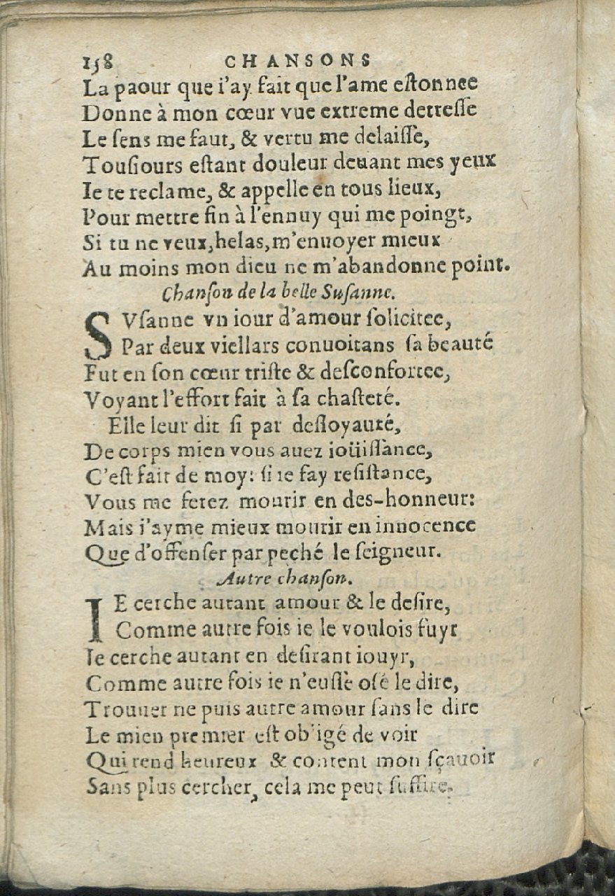 1575 - Pierre Brenouzet - Trésor de tous les recueils de chansons, tant amoureuses, rustiques, que musicales - Det KLG Copenhague
