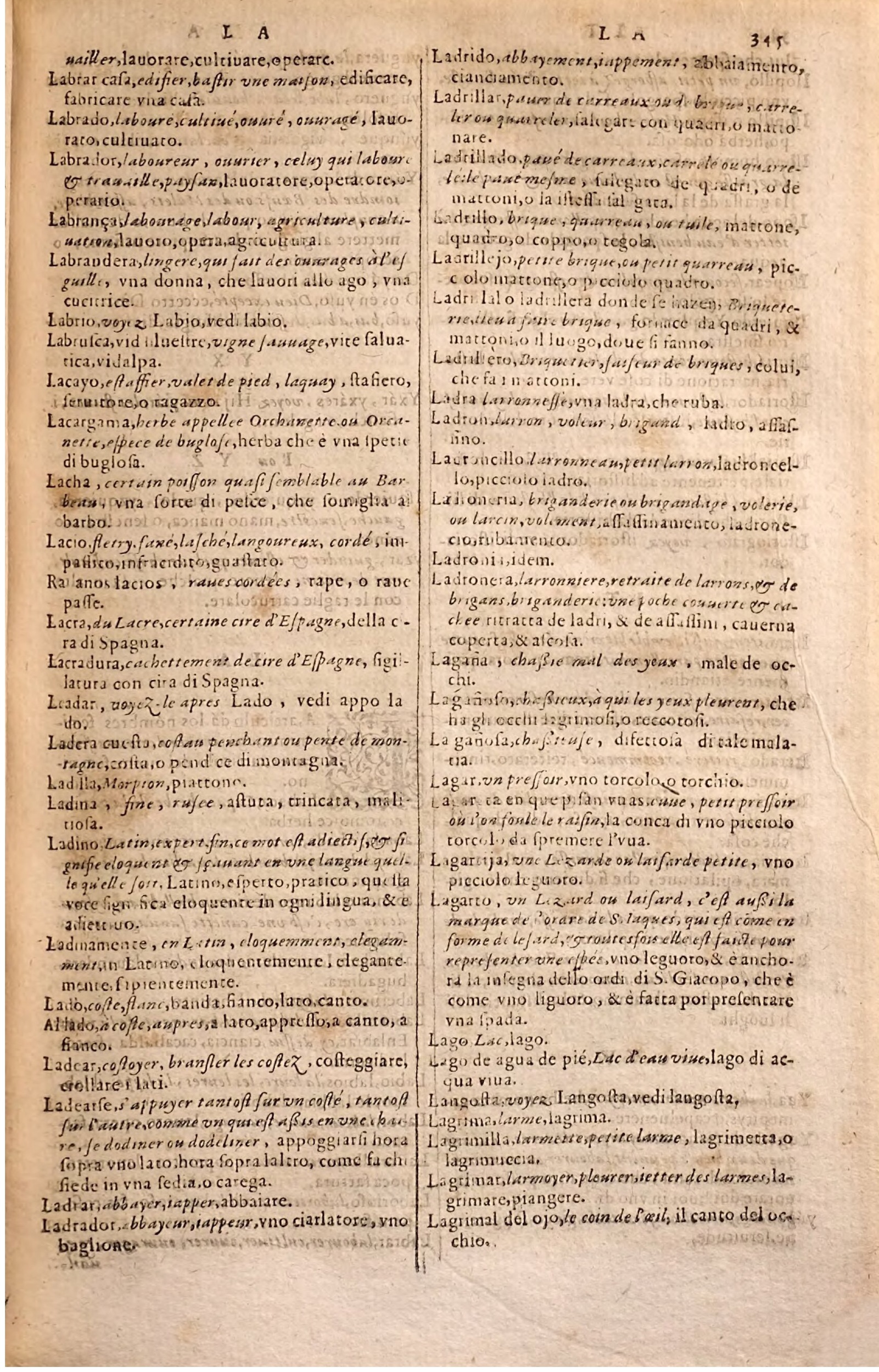 1627 - Jacques Crespin - Trésor des trois langues - Regensburg