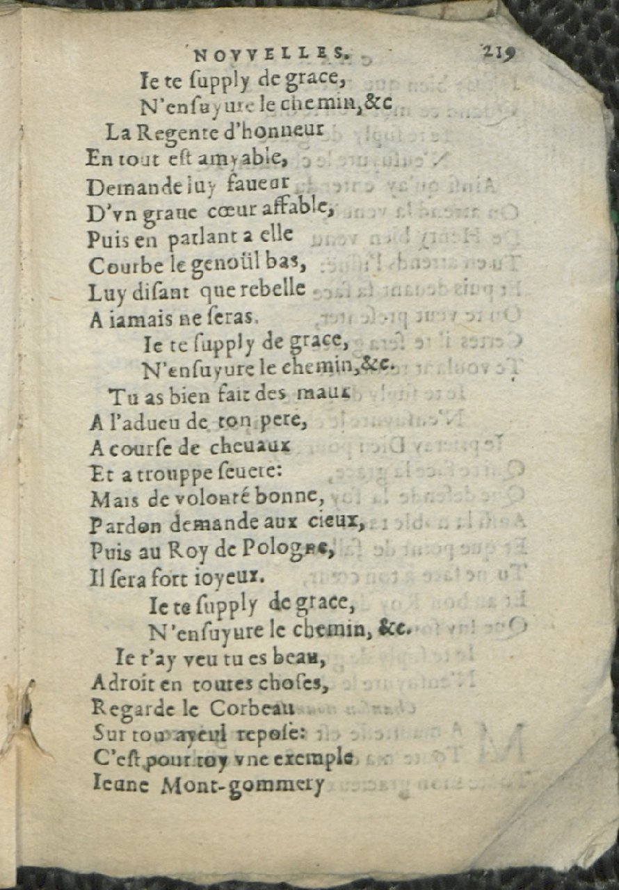 1575 - Pierre Brenouzet - Trésor de tous les recueils de chansons, tant amoureuses, rustiques, que musicales - Det KLG Copenhague