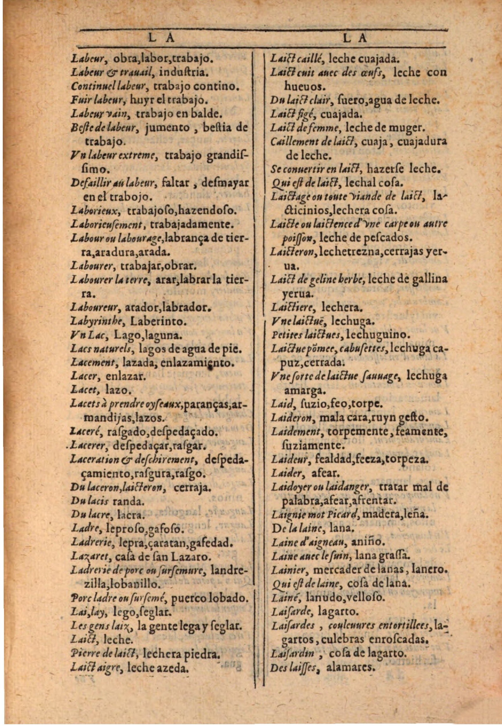 1607 - Marc Orry - Trésor des deux langues espagnole et française (Seconde partie) - BSB Munich