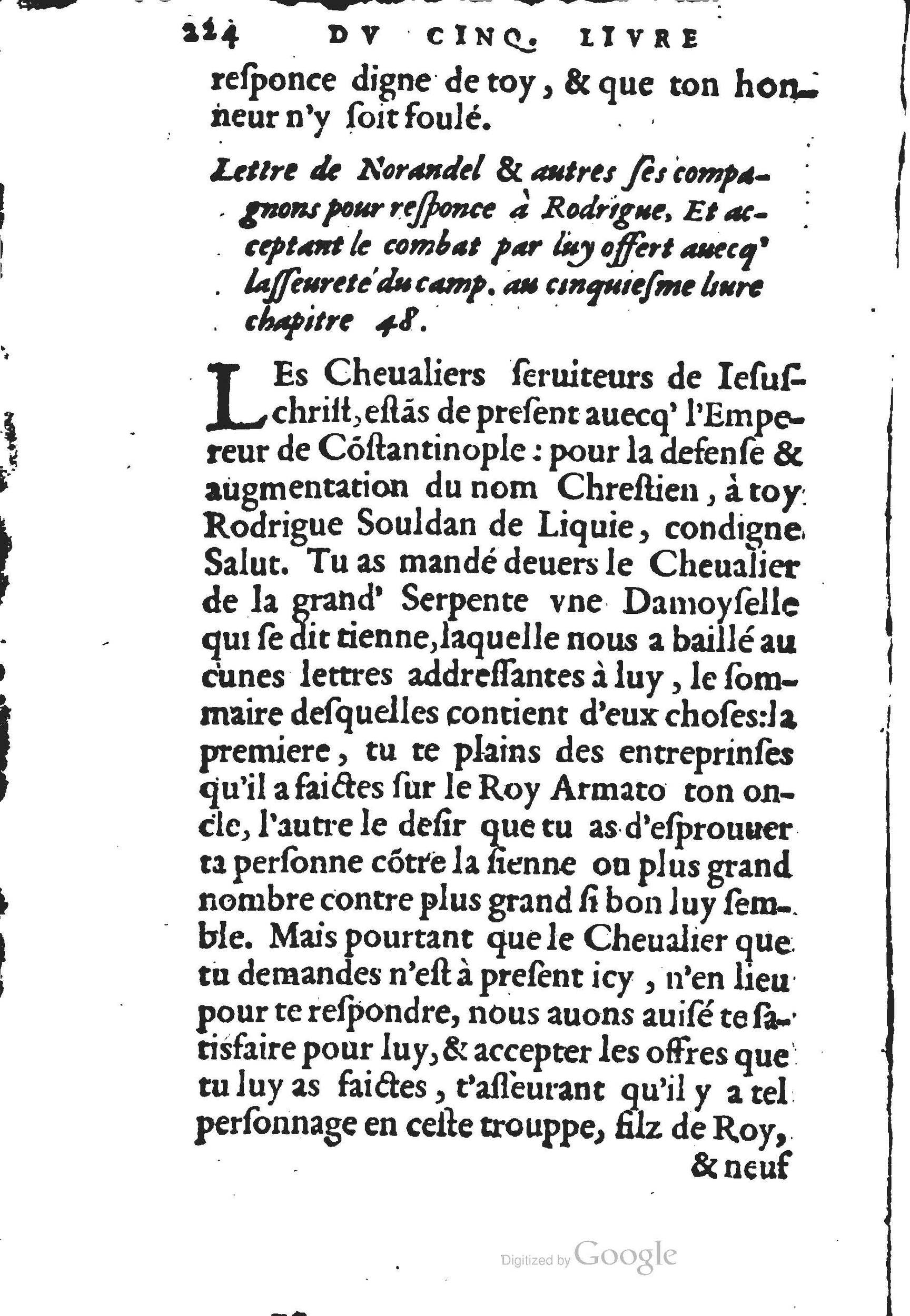 1560 - Jean d’Ogerolles et Gabriel Cotier Lyon - Trésor des Amadis - BSB Munich