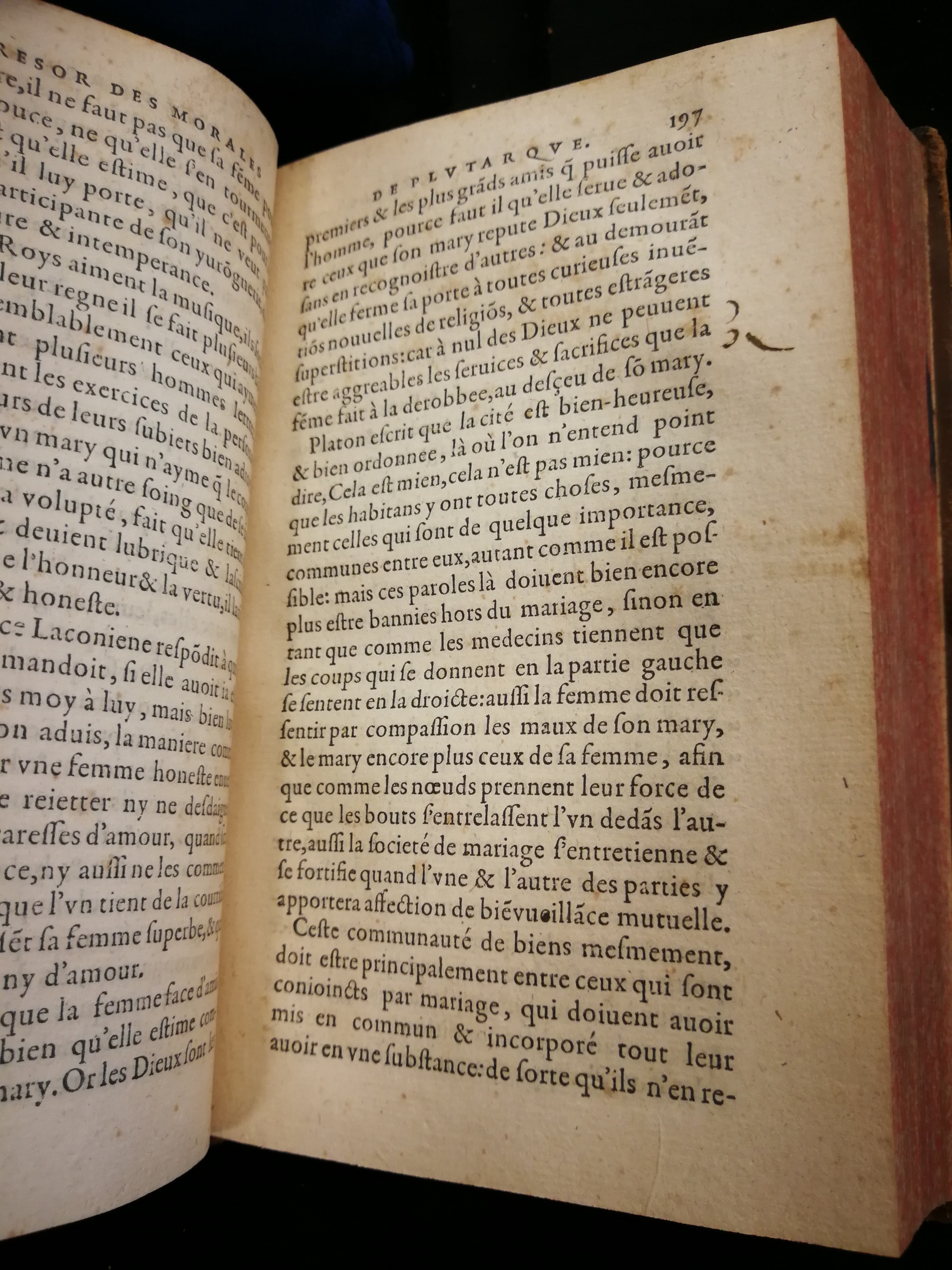 1577 - Jean Poupy - Trésor des morales de Plutarque - Les Méjanes, Aix-en-Provence