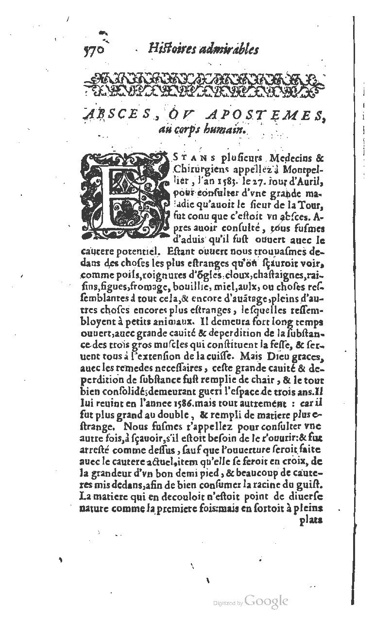 1610 - Paul Marceau - Trésor d’histoires admirables et mémorables - BSB Munich 1610 - Paul Marceau - Trésor d’histoires admirables et mémorables - BSB Munich