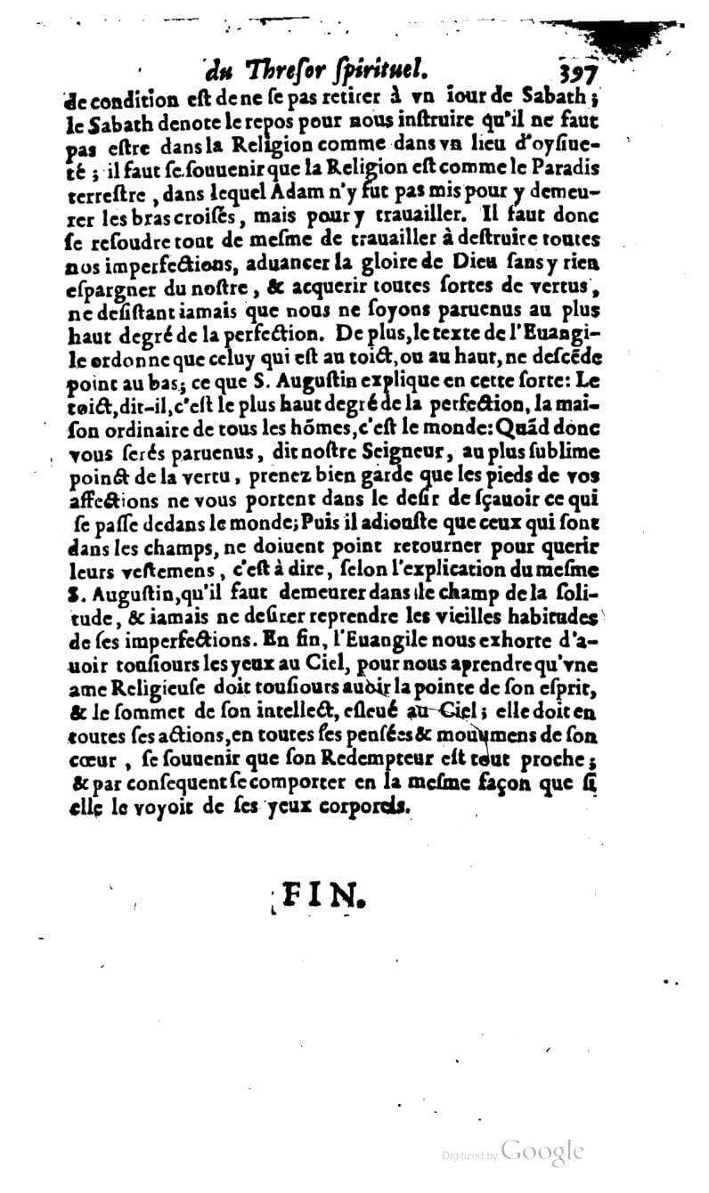 1637 - s.n. - Trésor spirituel des âmes religieuses - BM Lyon