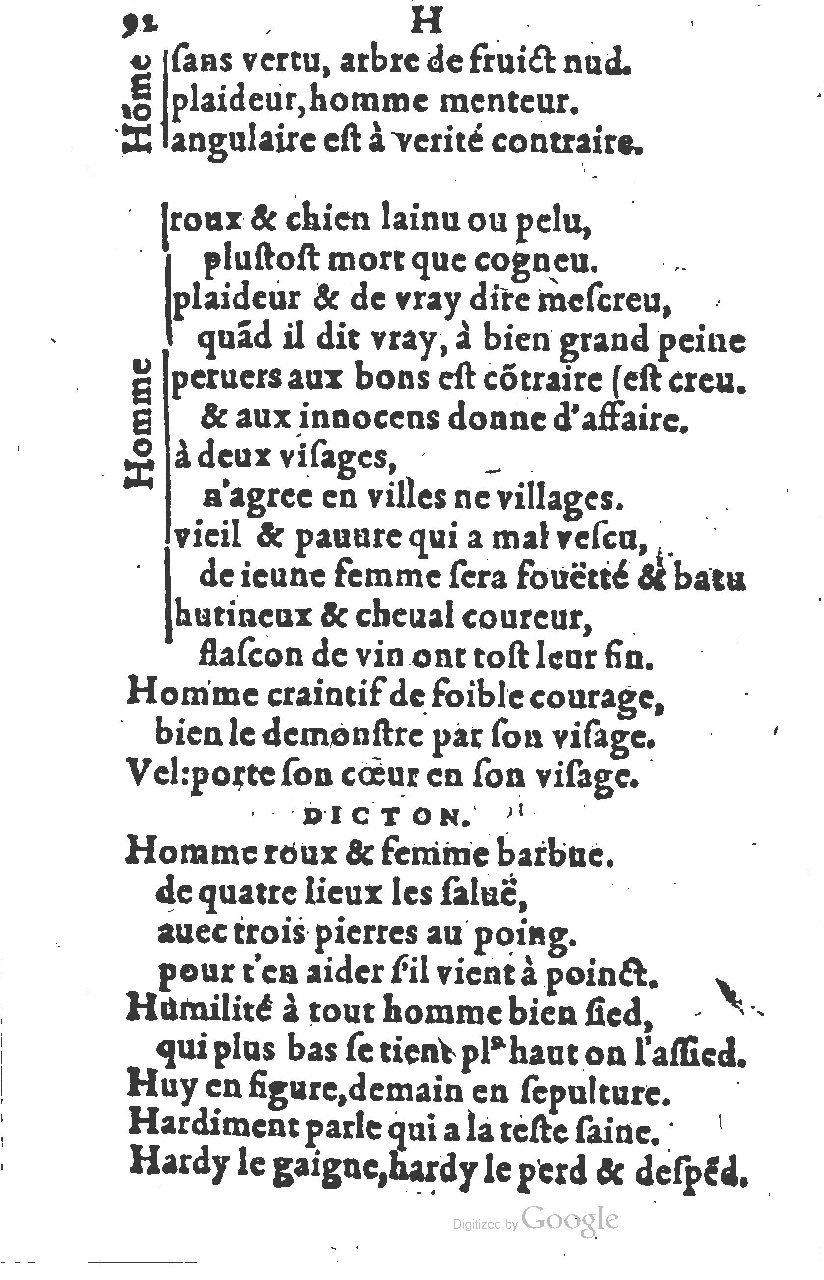 1581 - Nicolas Bonfons  - Trésor des sentences dorées - Princeton
