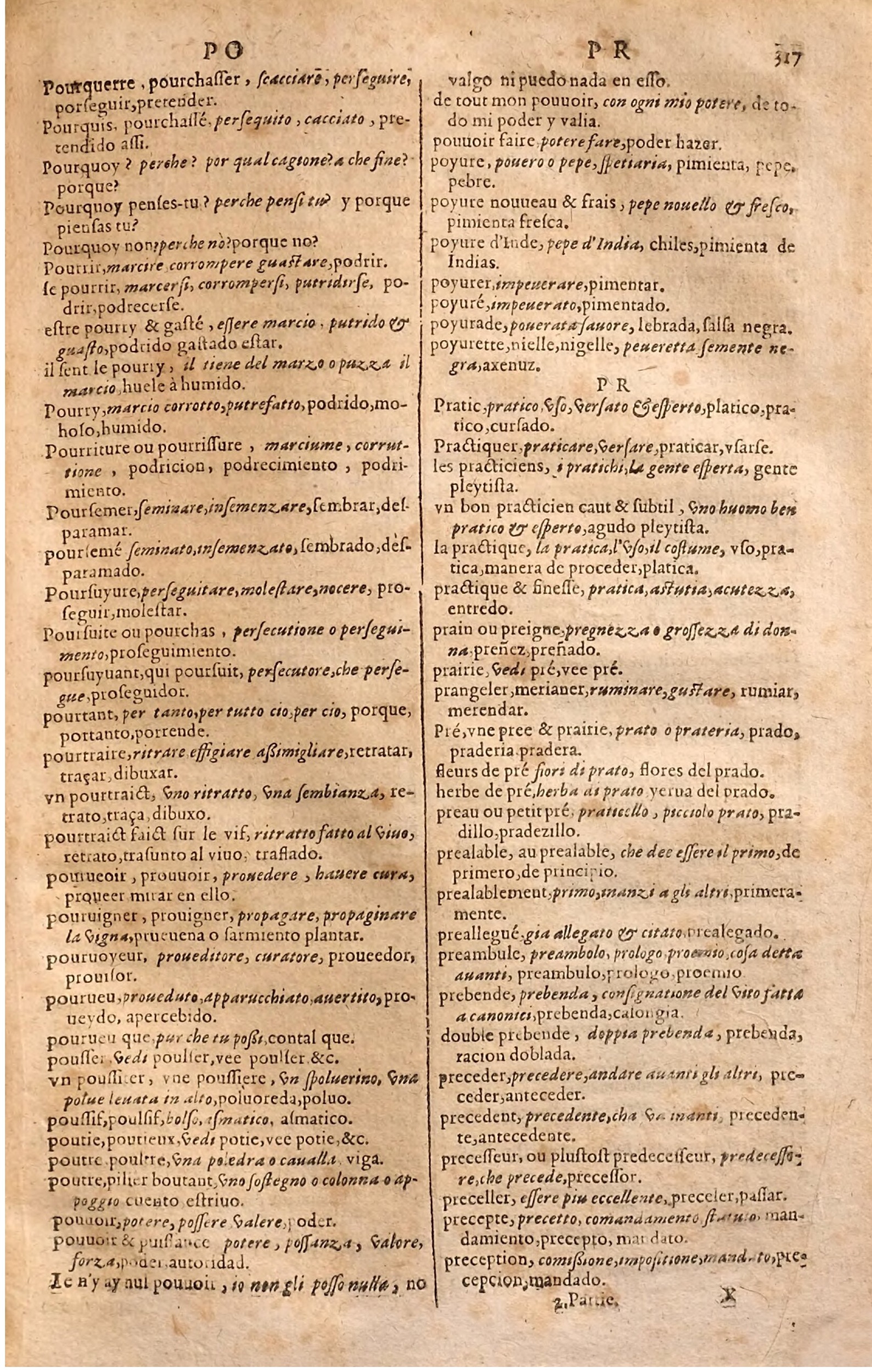 1627 - Jacques Crespin - Trésor des trois langues (Seconde partie) - Regensburg