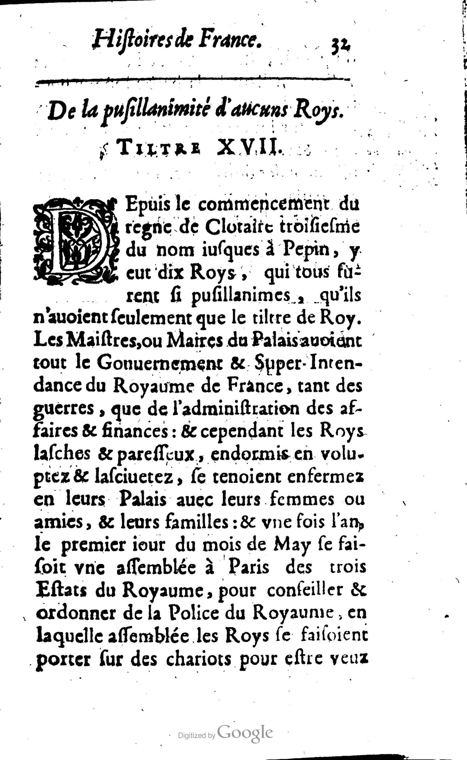 1638 - Jean Corrozet - Trésor des histoires de France - BM Lyon 1638 - Jean Corrozet - Trésor des histoires de France - BM Lyon