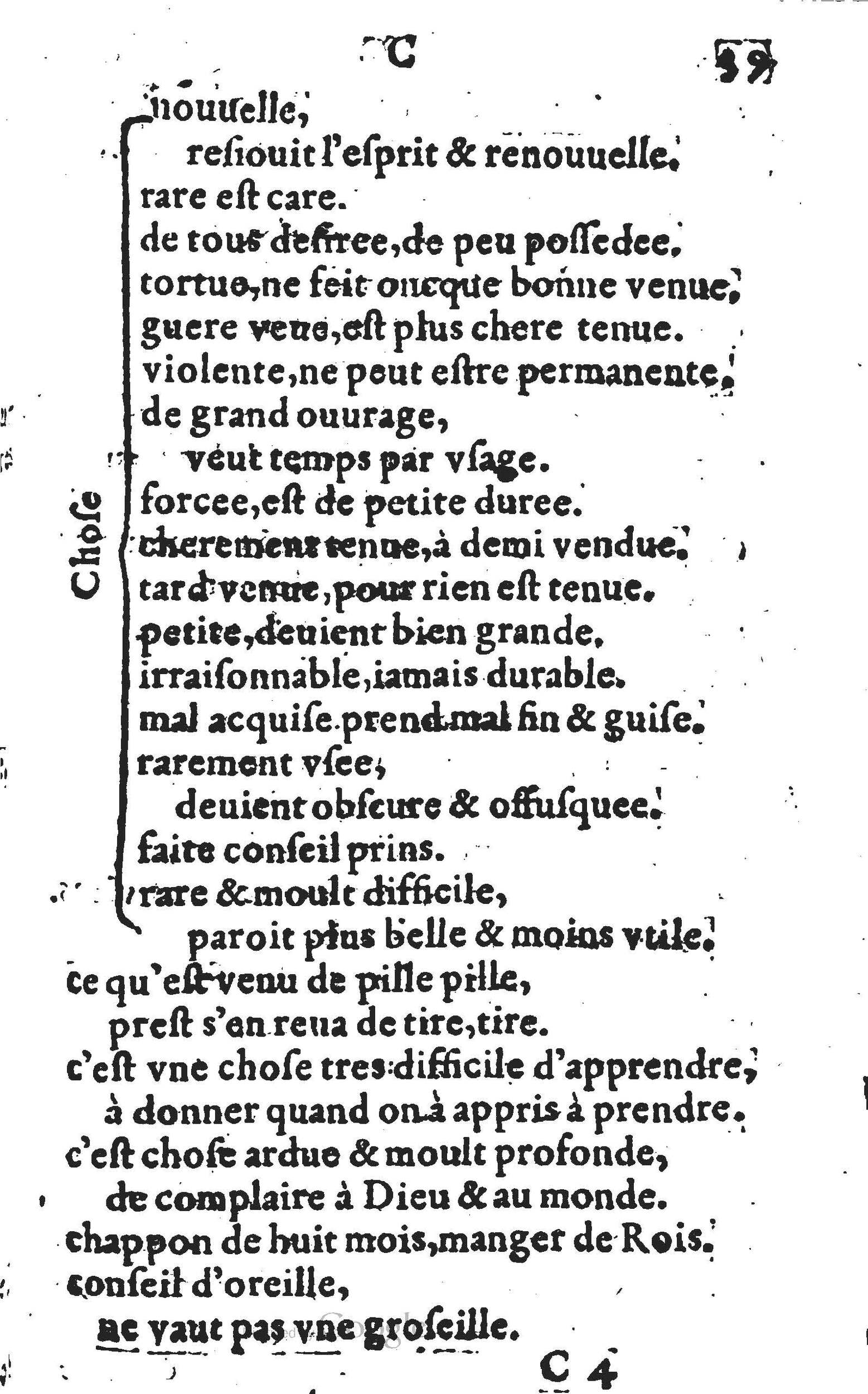1578 - Nicolas Lescuyer - Trésor des sentences dorées - UGent