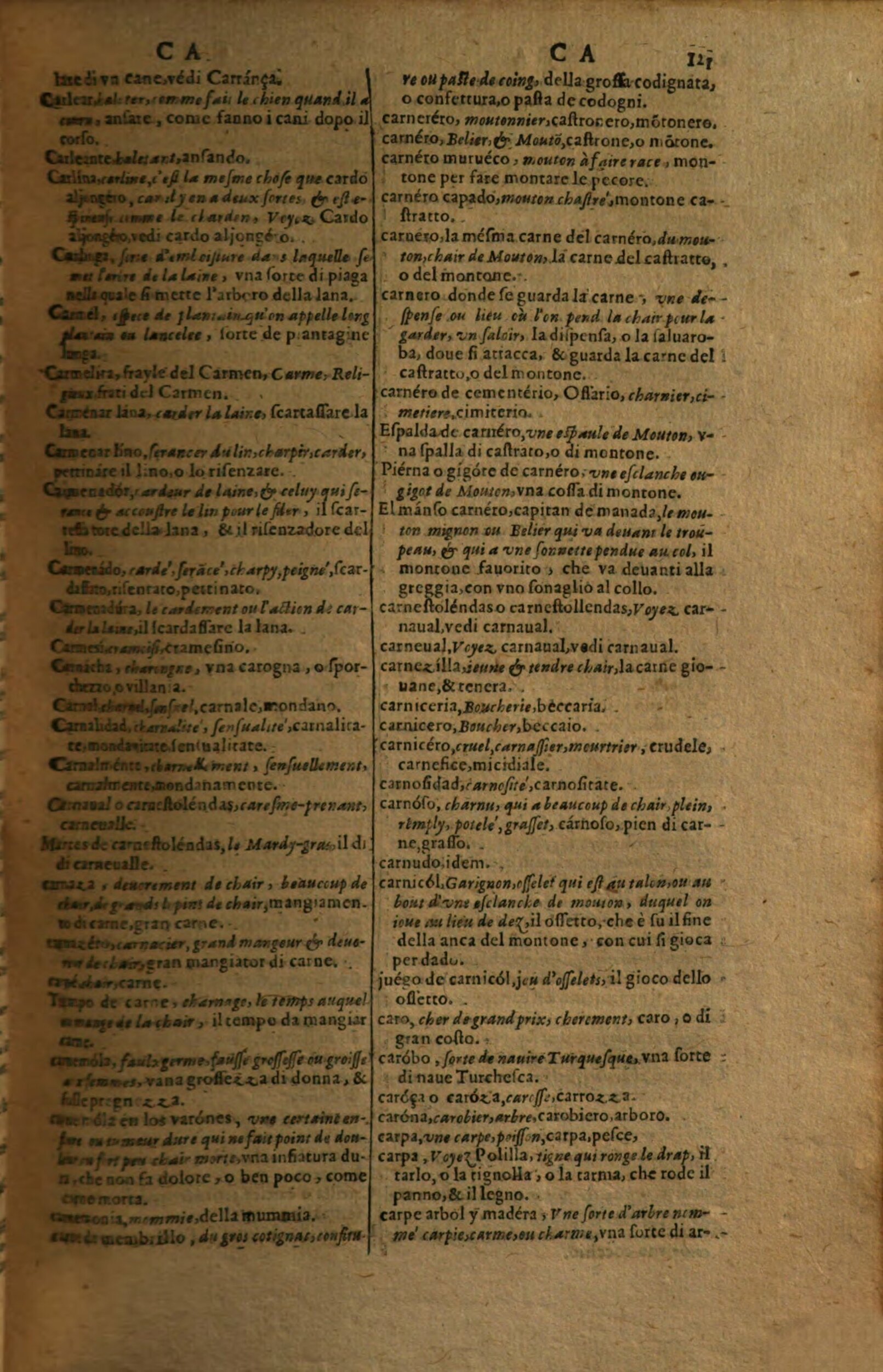 1617 - Samuel Crespin - Trésor des trois langues espagnole, française et italienne (Première partie) - Regensburg