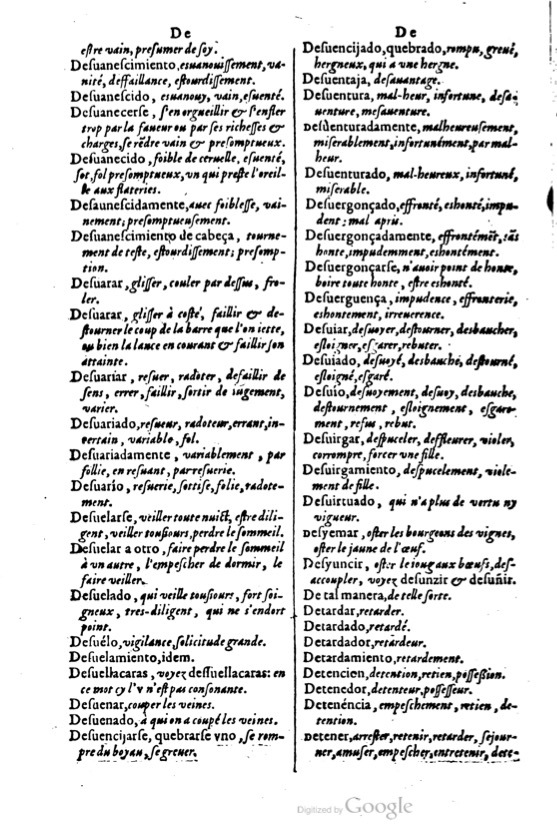 1621 - Adrian Tiffaine - Trésor des deux langues espagnole et française - BM Lyon