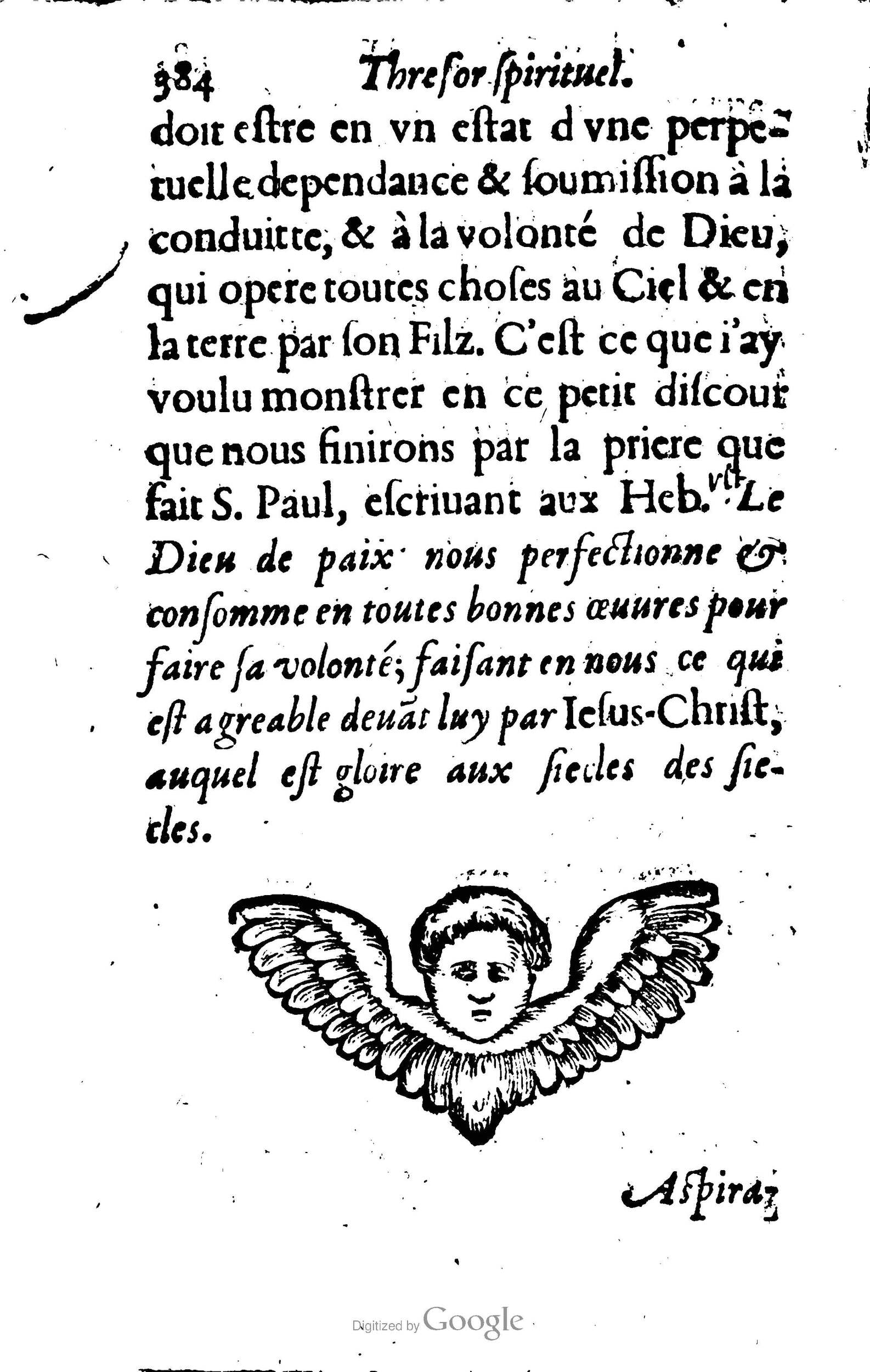 1633 - François Waudré - Trésor spirituel contenant les excellences du christianisme - BM Lyon