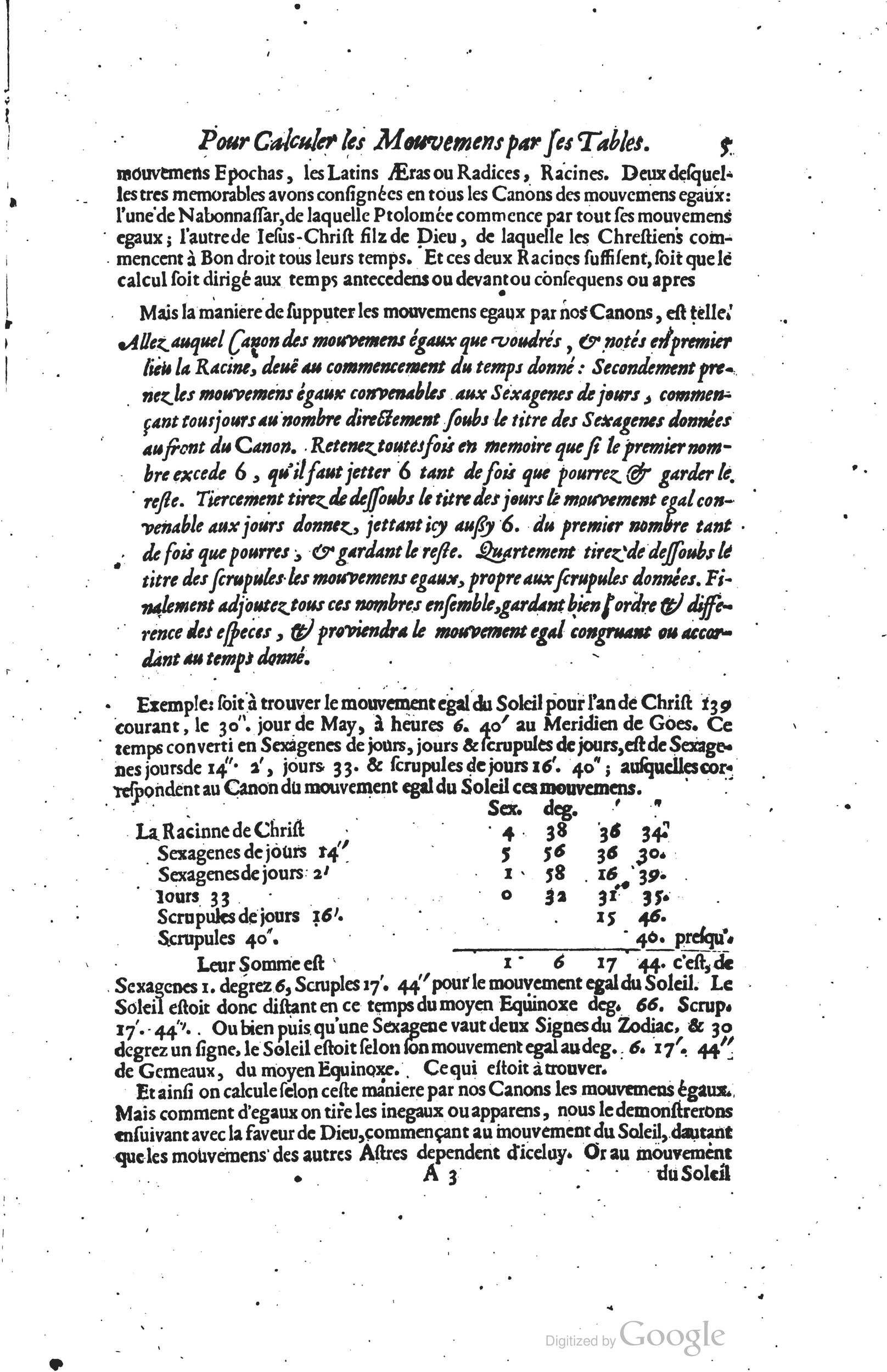 1634 - Zacharie Roman - Les Tables perpétuelles - Universiteit Leiden