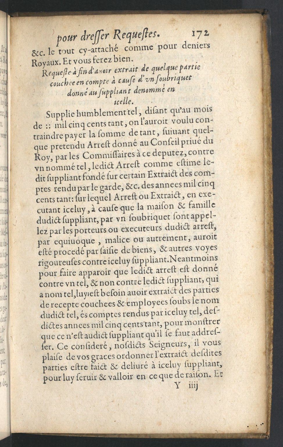 1599 - Claude de Monstr’oeil et Jean Richer - Trésor des instructions des finances - BnF