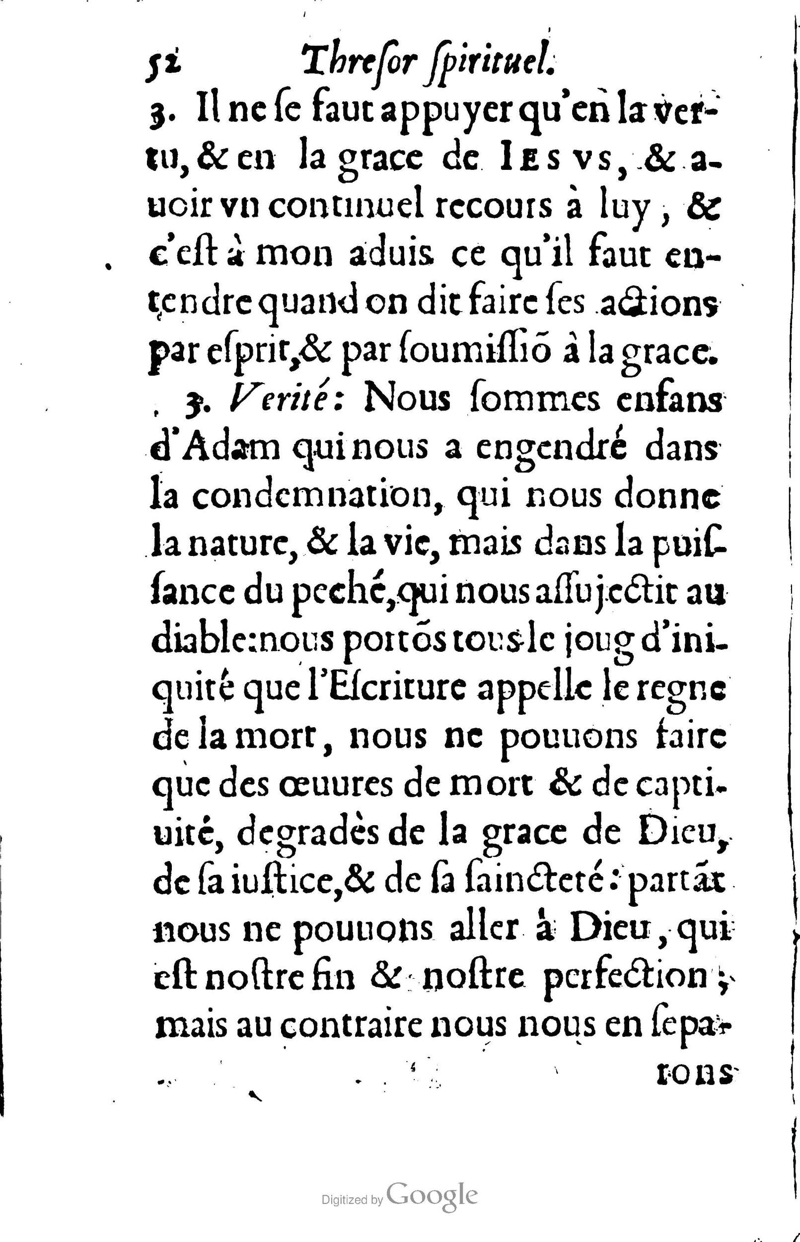 1633 - François Waudré - Trésor spirituel contenant les excellences du christianisme - BM Lyon
