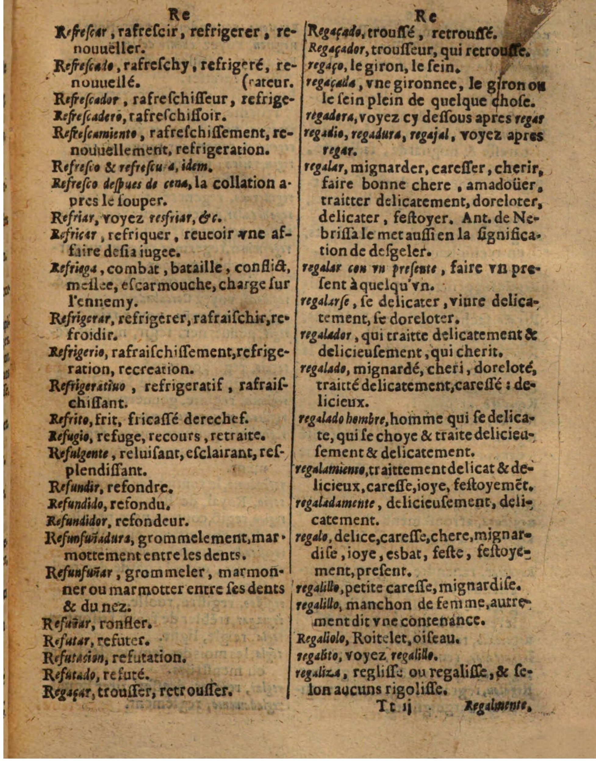 1625 - Hubert Antoine - Trésor des deux langues espagnole et française - Augsbourg