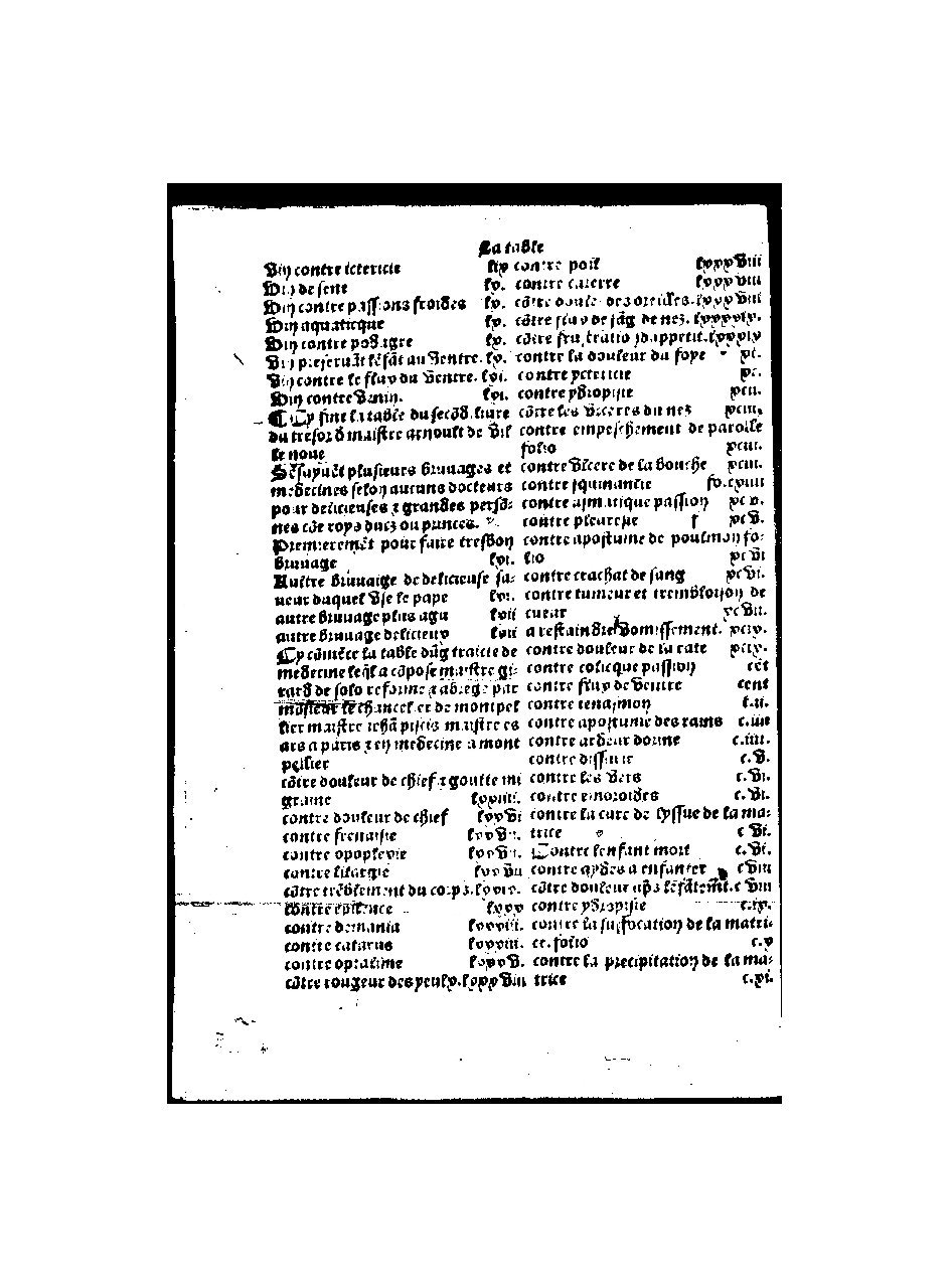 1512 - Michel Le Noir - Trésor des pauvres - BnF