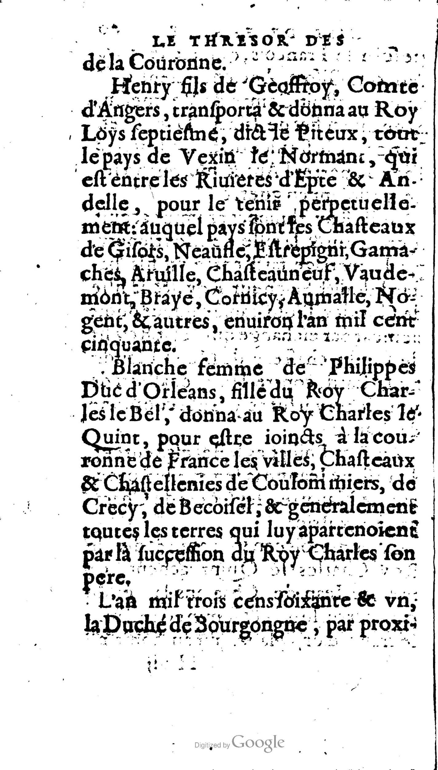 1604 - Galiot Corrozet - Trésor des histoires de France - BnF Arsenal