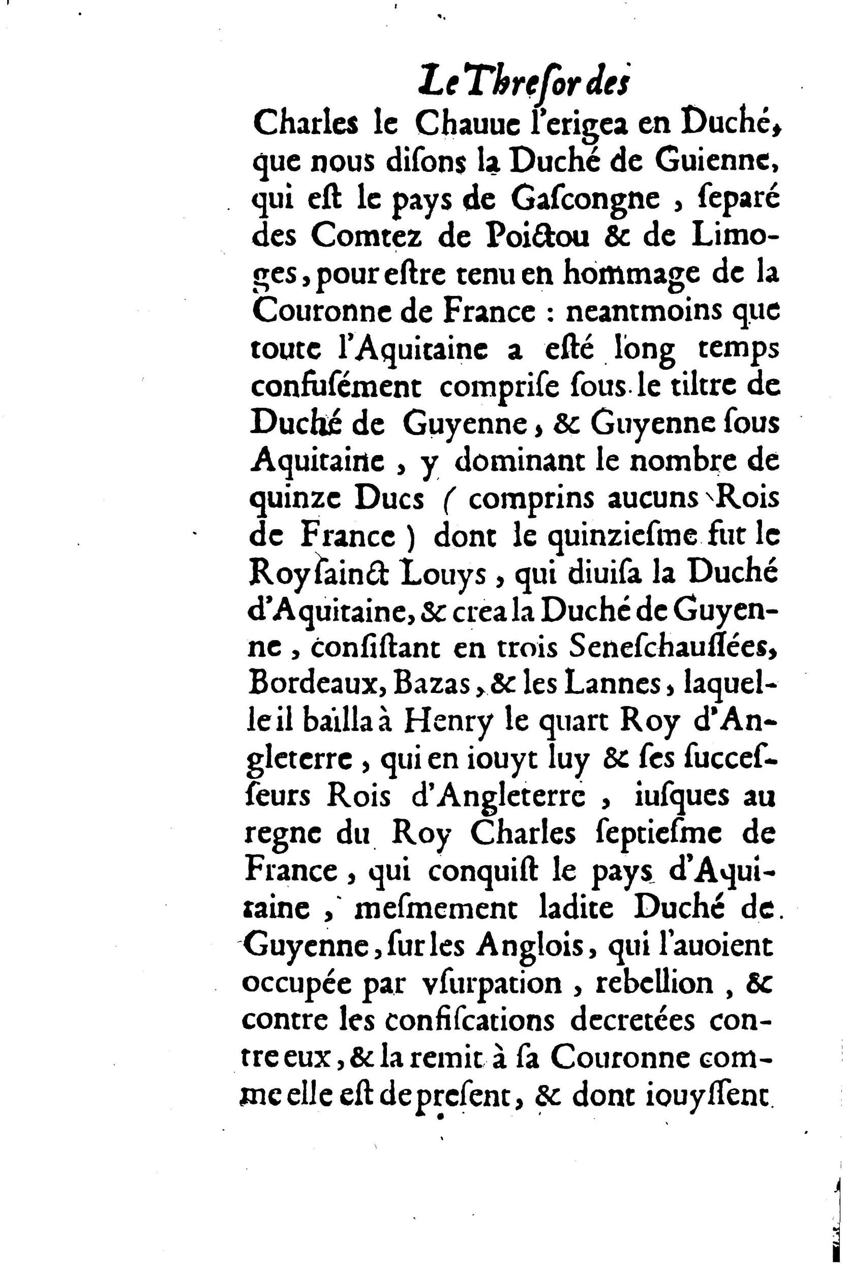 1633 - Jean Corrozet - Trésor des histoires de France - BM Lyon 1633 - Jean Corrozet - Trésor des histoires de France - BM Lyon