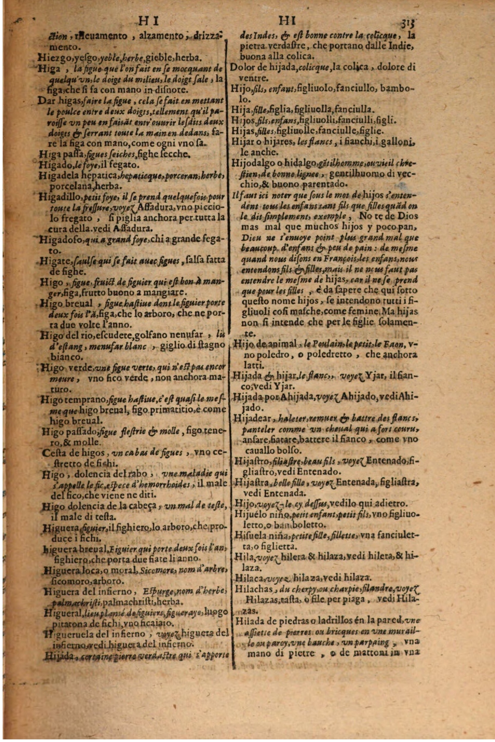 1606 - Samuel Crespin - Thresor des trois langues, francoise, italiene et espagnolle - BSB Munich