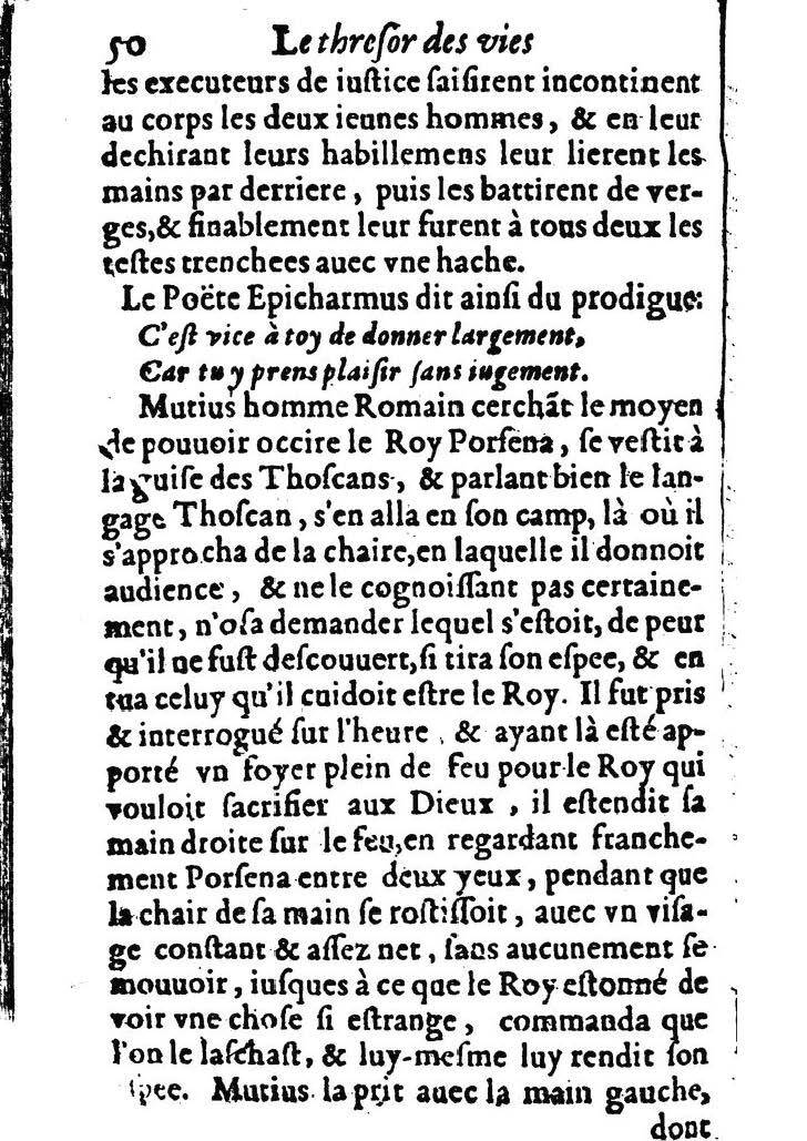 1611 - Pierre Rigaud - Trésor des vies de Plutarque - BM Lyon