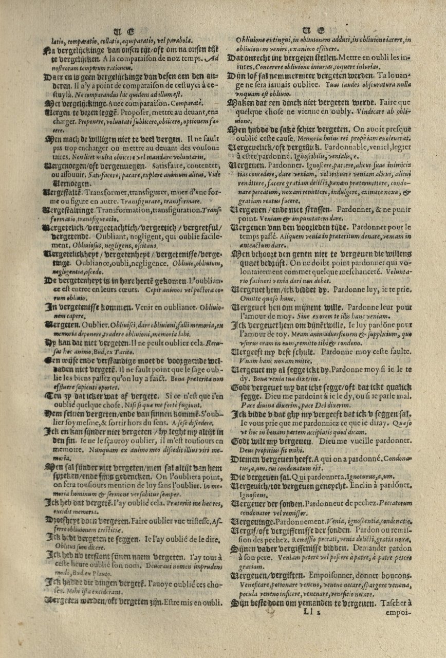 1573 - Christophe Plantin - Trésor du langage bas-allemand - Greifswald