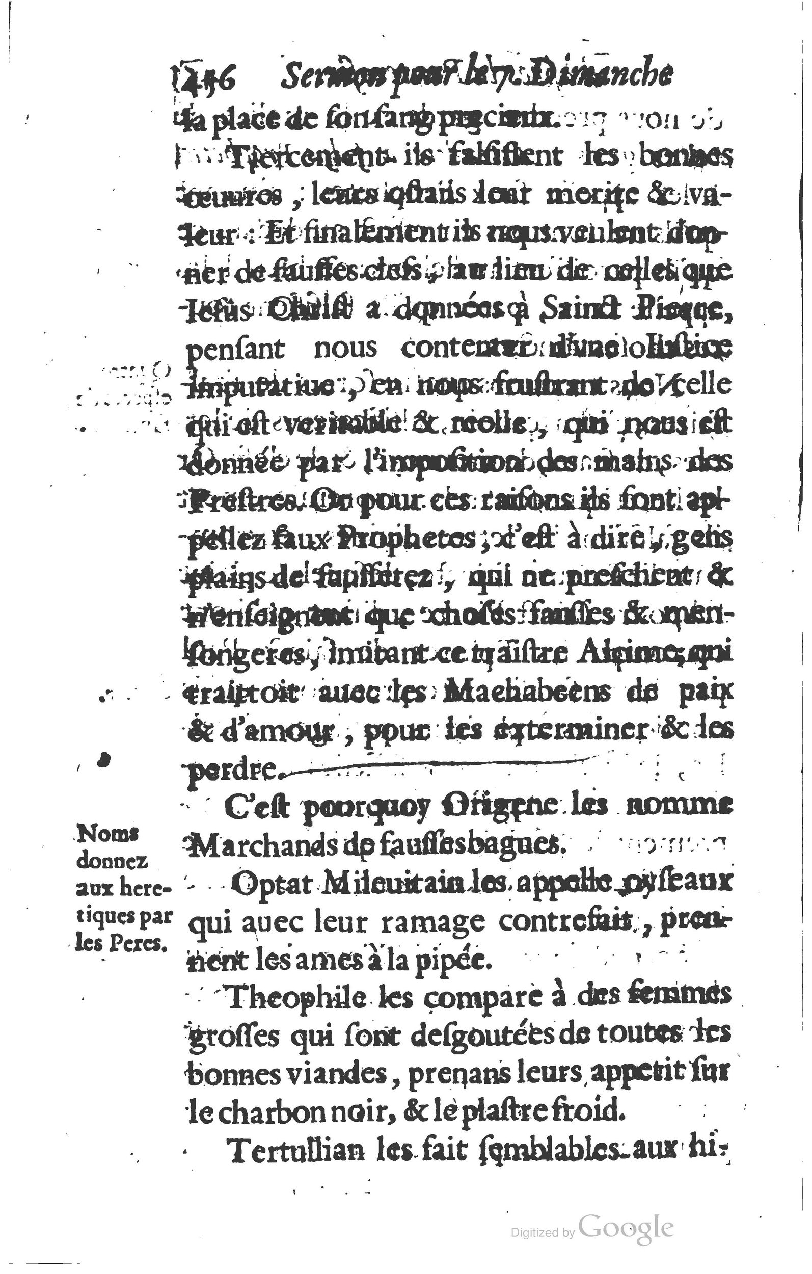 1629 - Manassés de Préaulx - Sermons ou Trésors de la piété chrétienne - BM Lyon