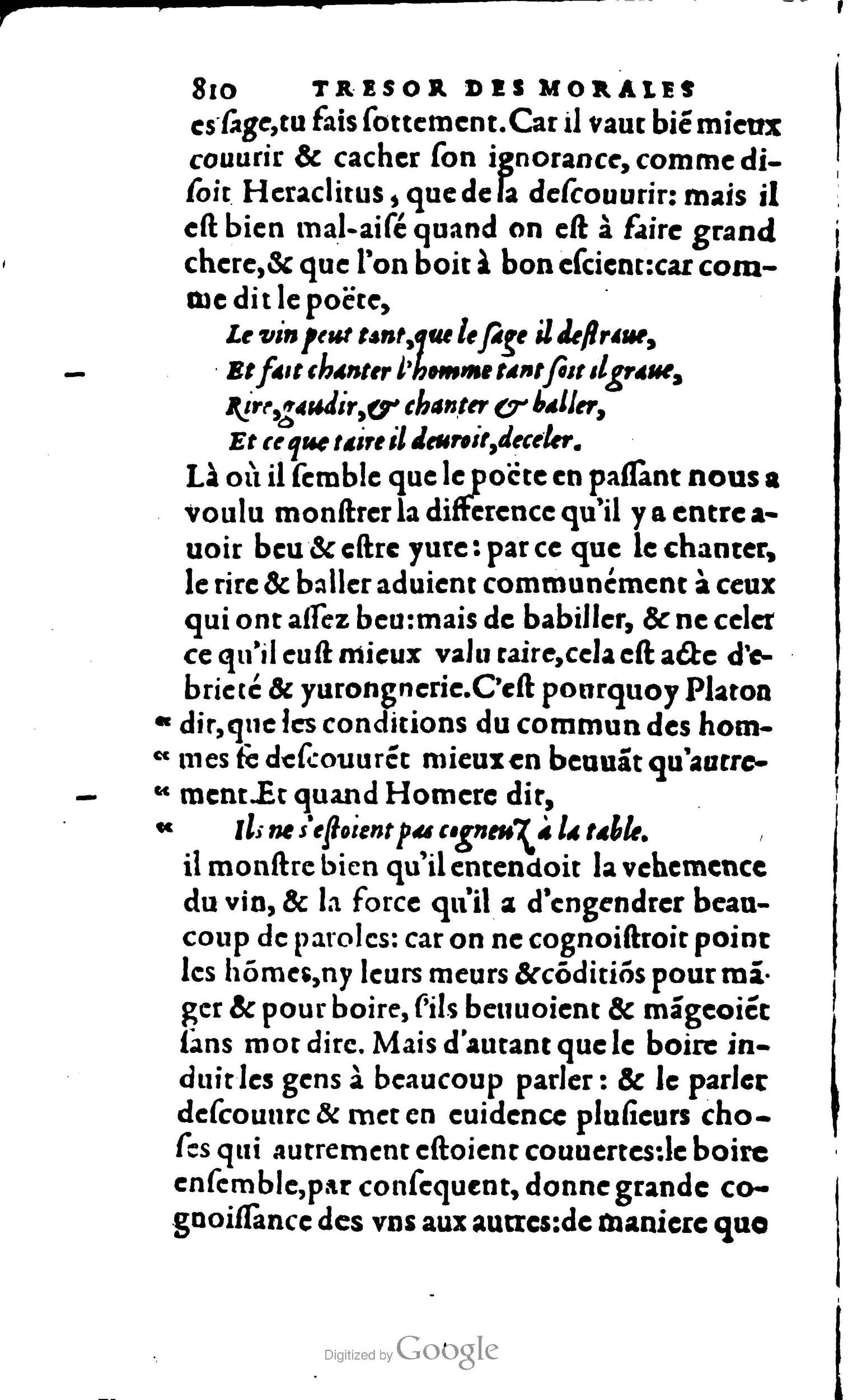 1578 - Jean Poupy - Trésor des morales de Plutarque - BSB Munich